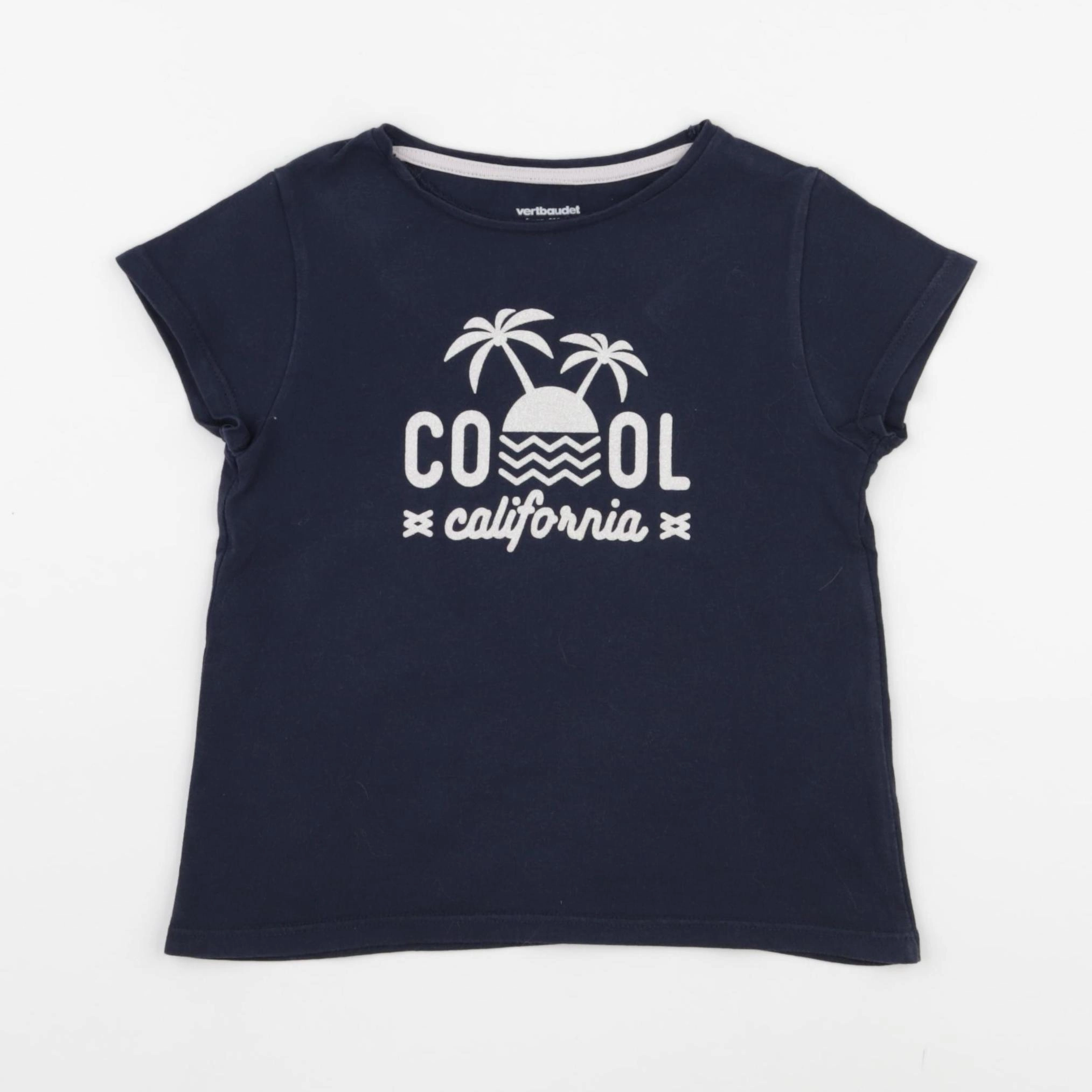 Vertbaudet - tee-shirt bleu - 5 ans