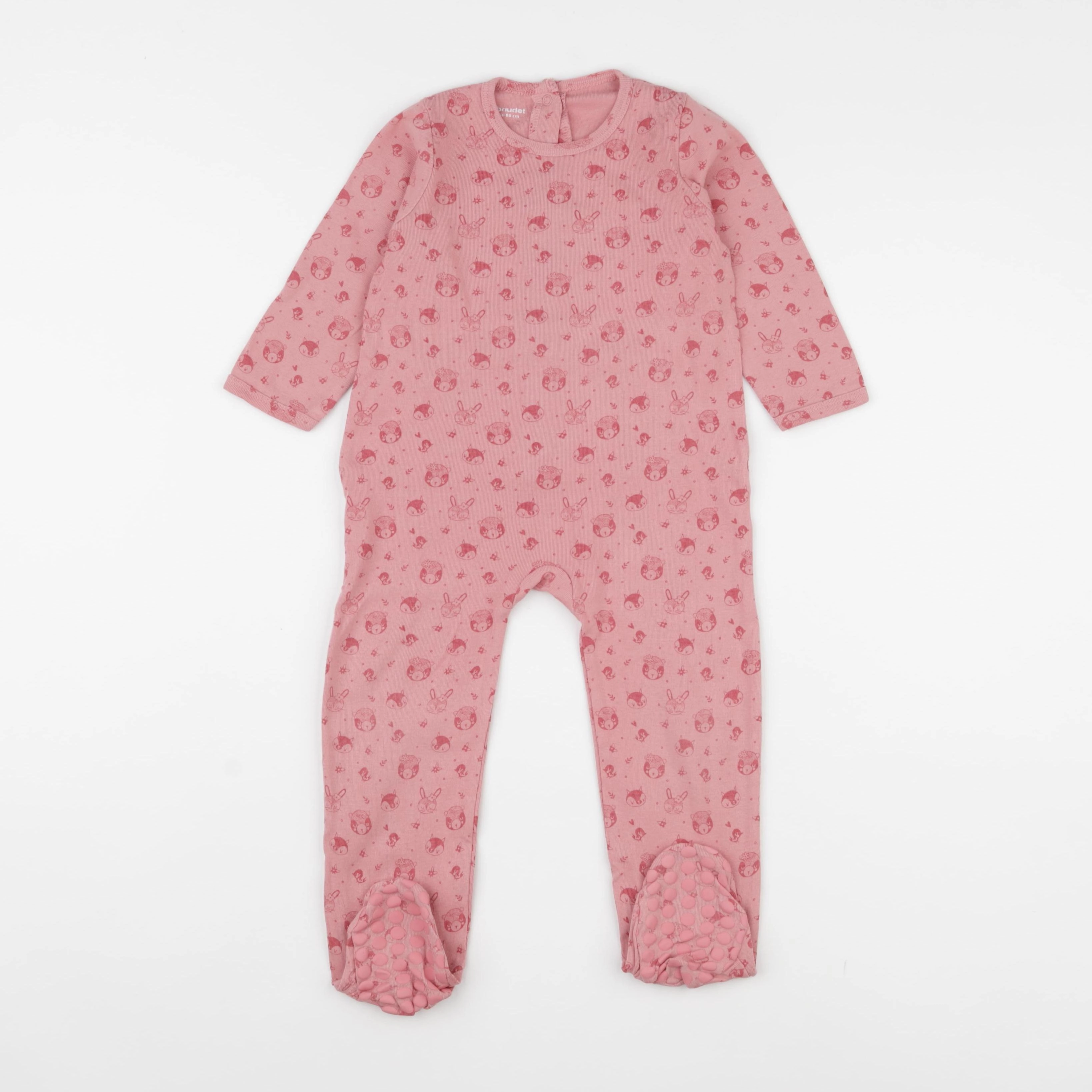 Vertbaudet - pyjama coton rose - 24 mois