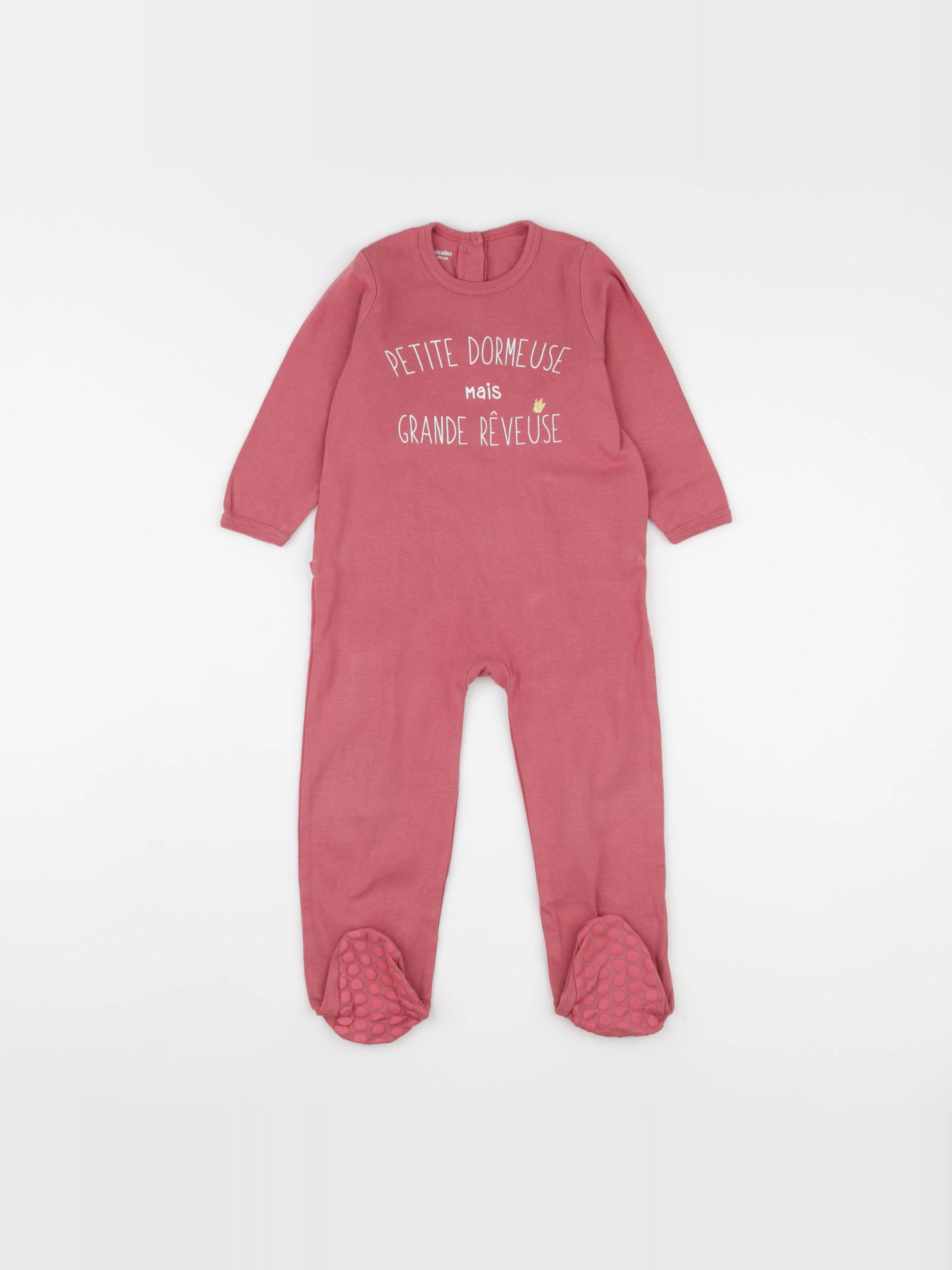 Vertbaudet - pyjama coton rose - 24 mois