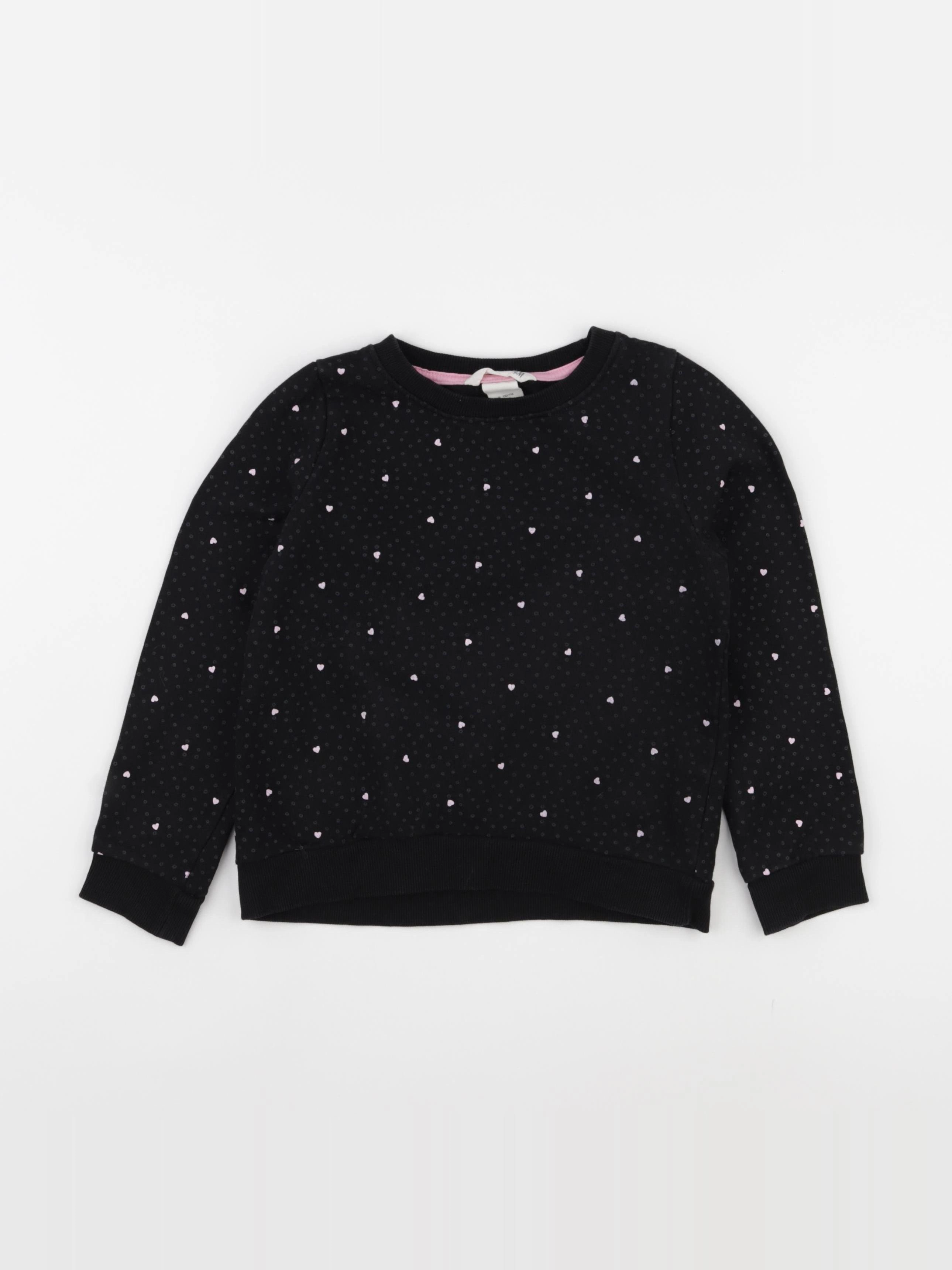 H&M - sweat noir - 4/6 ans