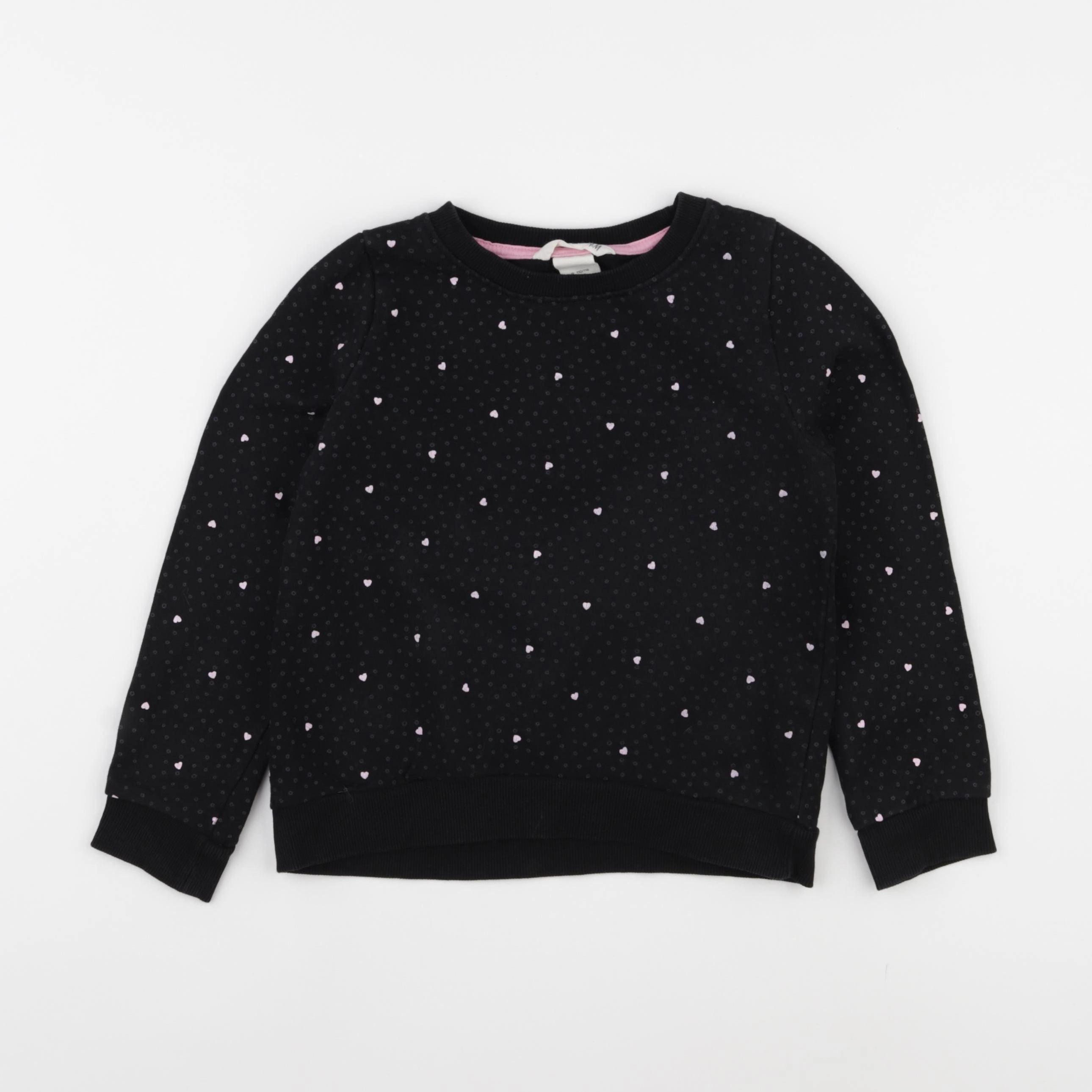 H&M - sweat noir - 4/6 ans
