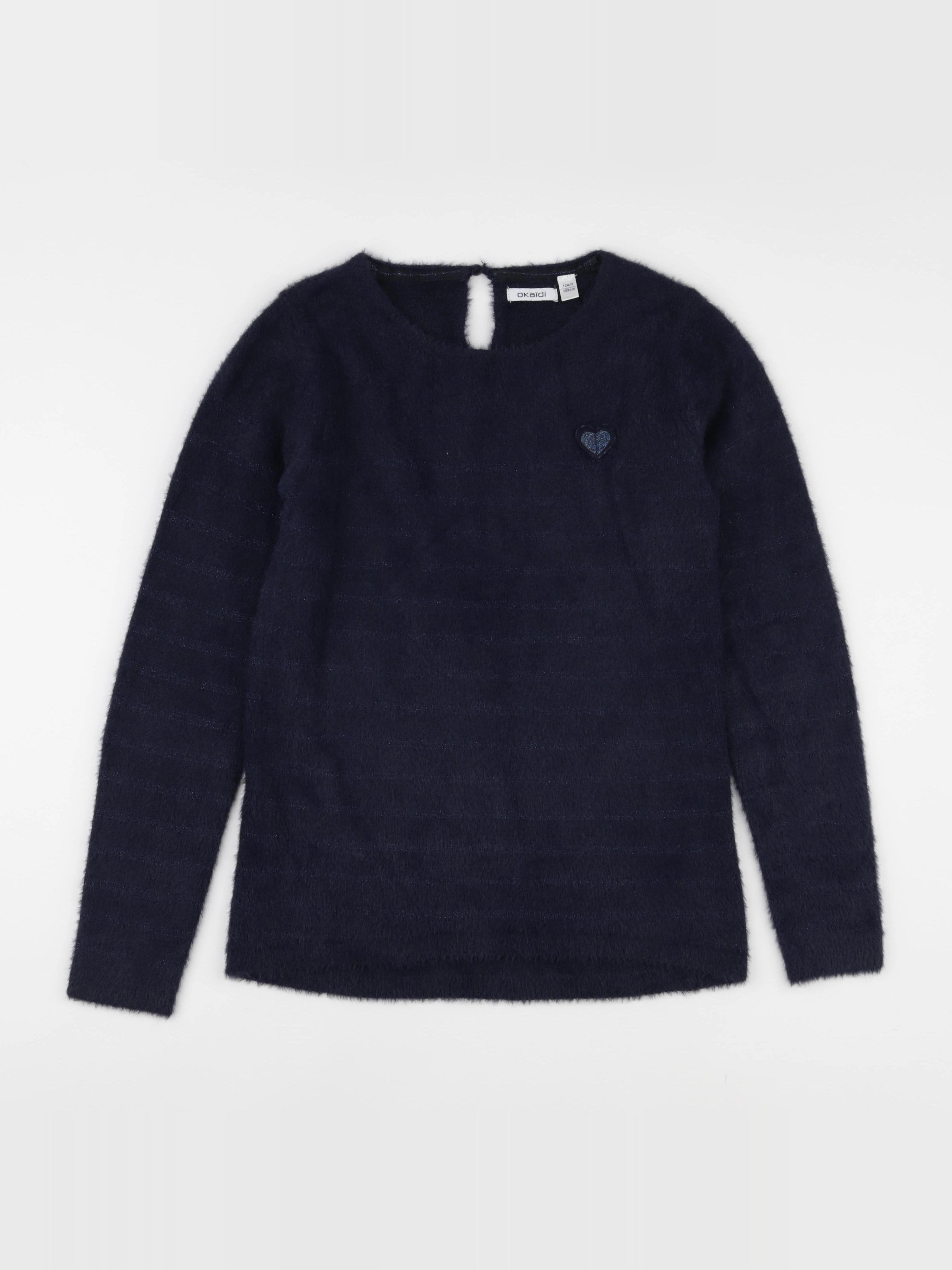 Okaidi - pull bleu - 12 ans
