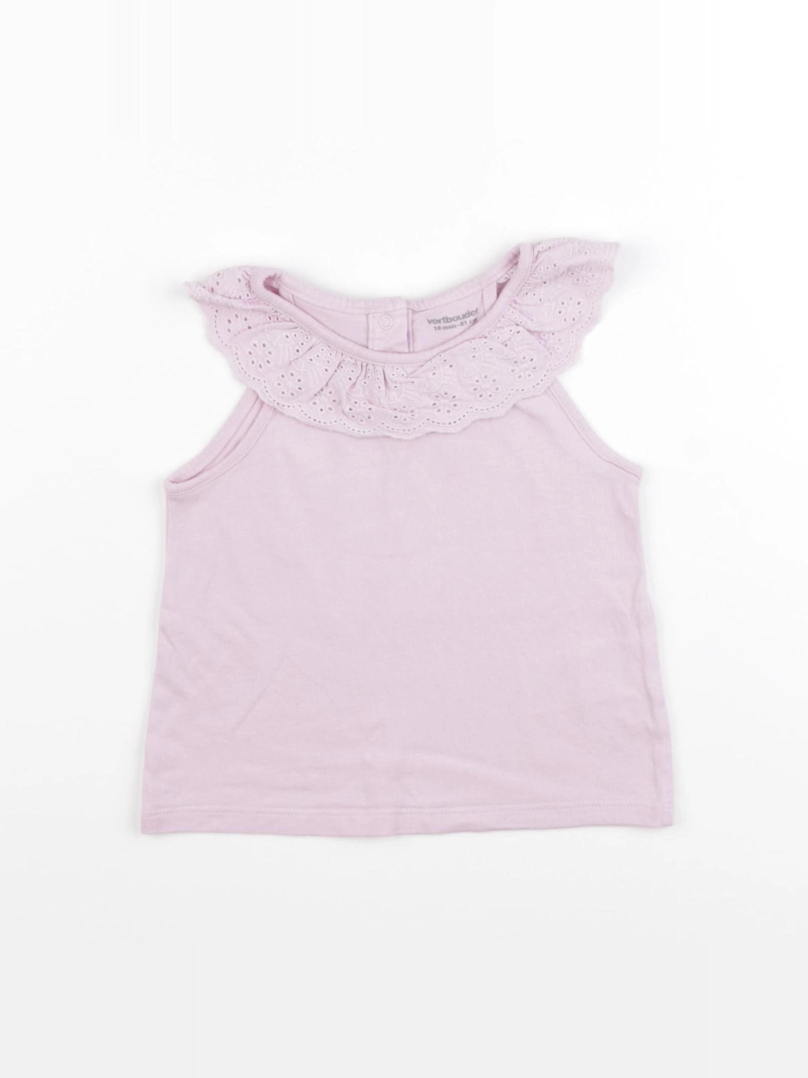 Vertbaudet - tee-shirt violet - 18 mois