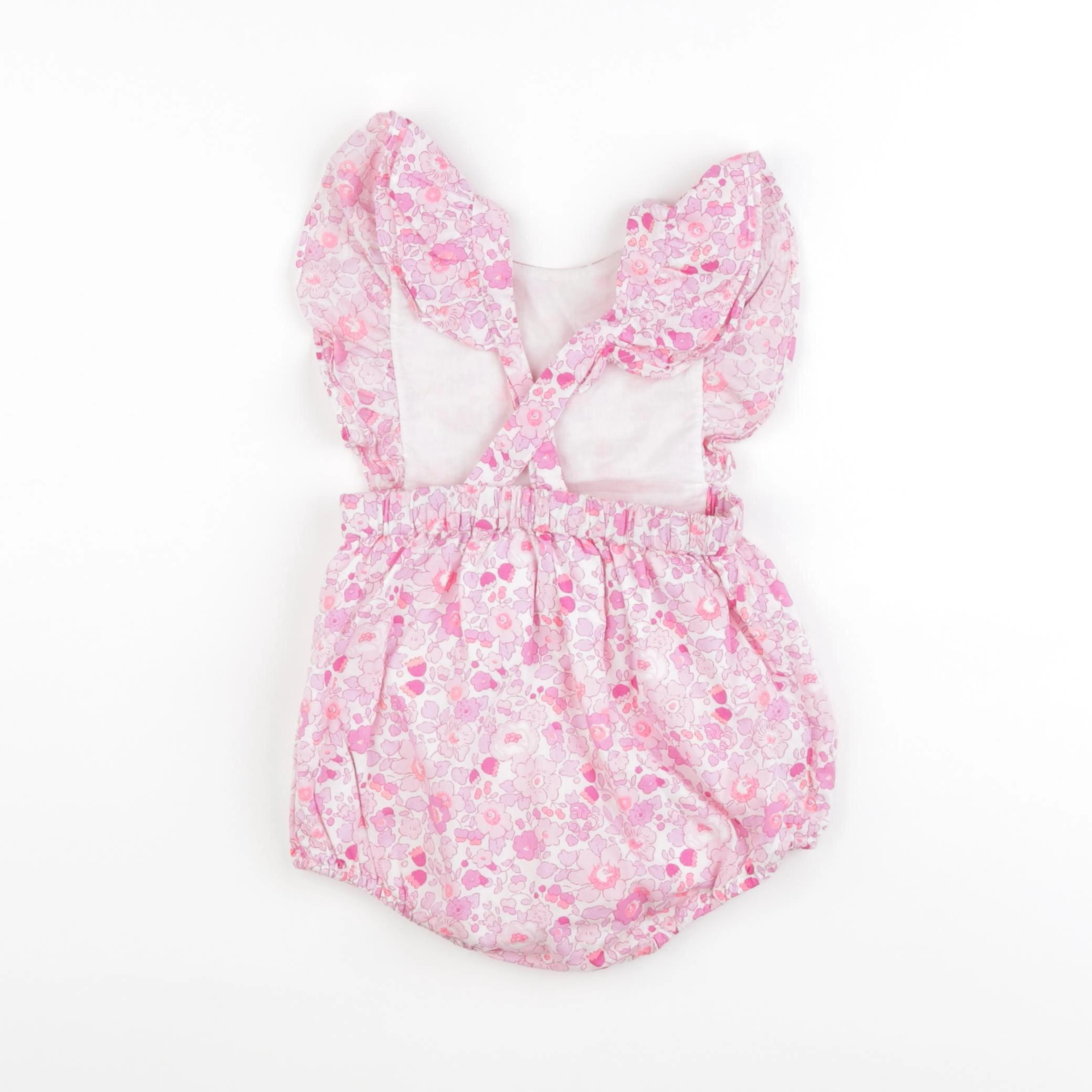 Jacadi - salopette liberty rose - 18 mois