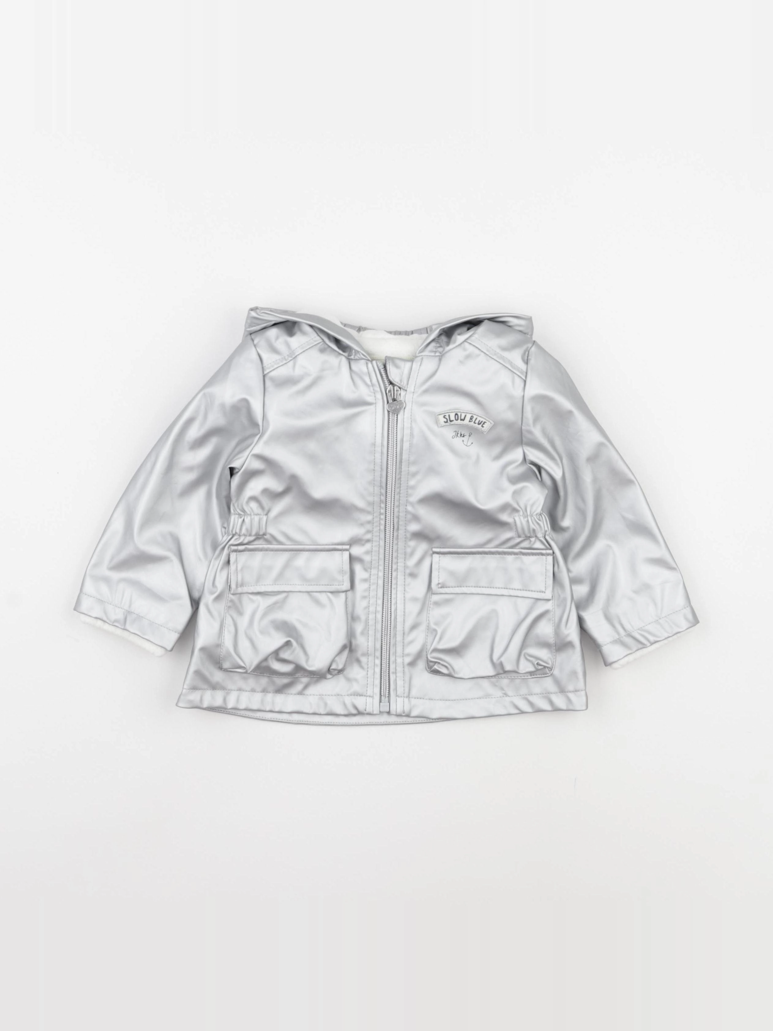 IKKS - imperméable argent - 12 mois