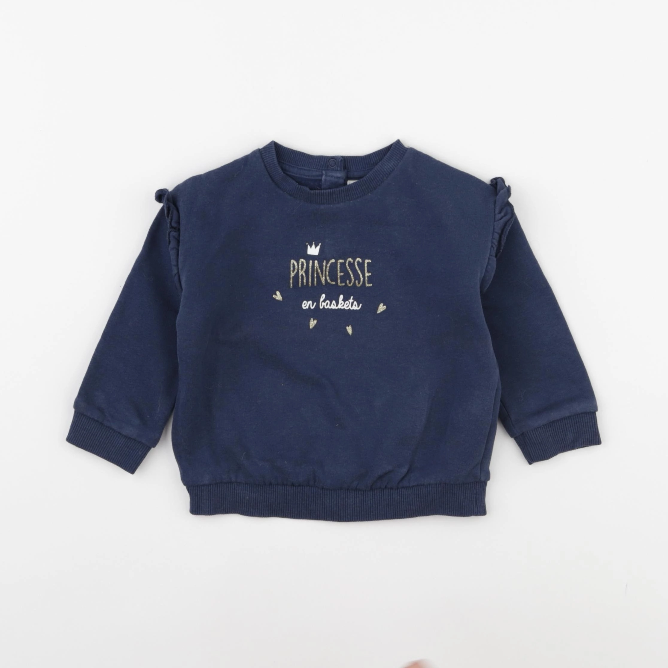 Tape à l'oeil - sweat bleu - 18 mois
