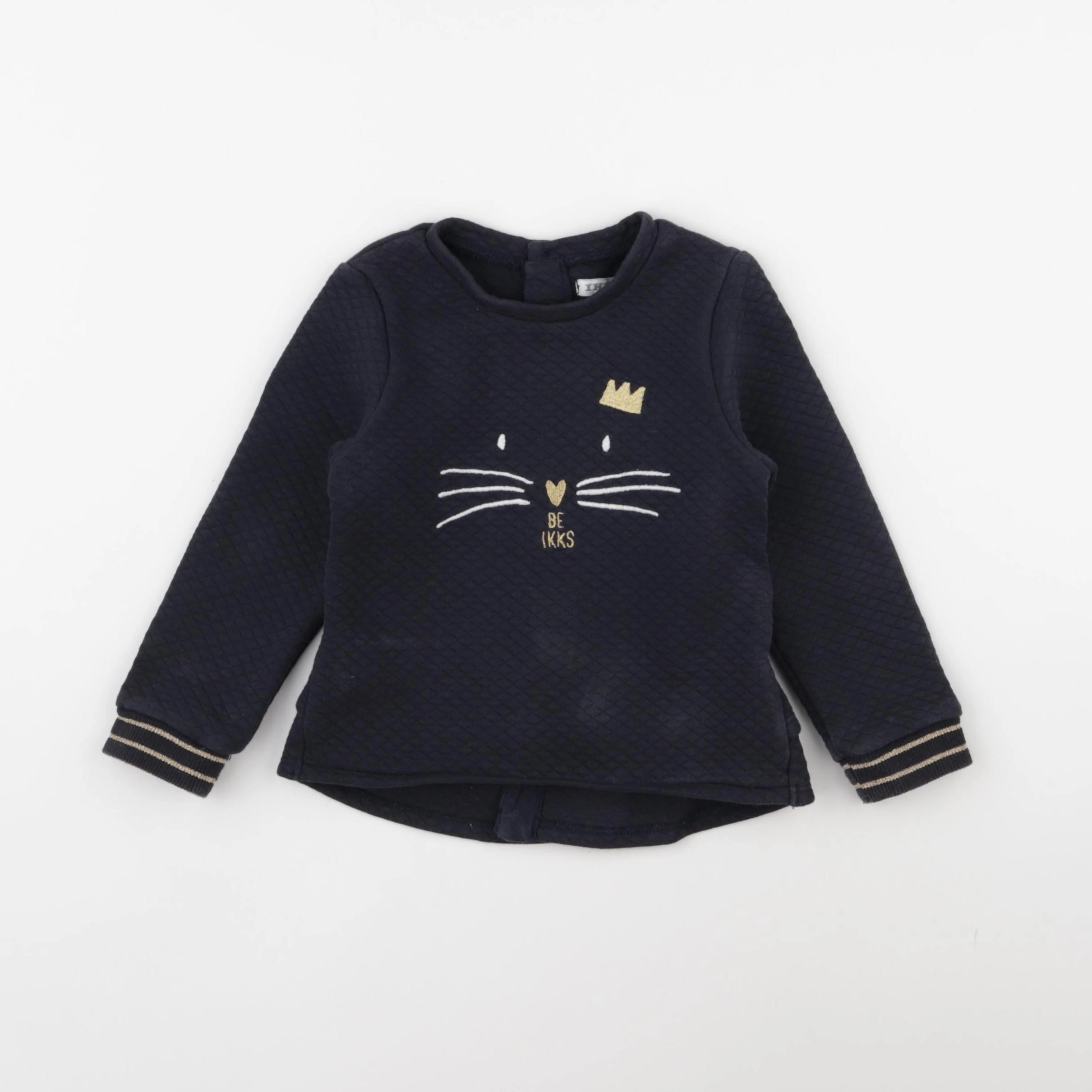 IKKS - sweat bleu - 2 ans