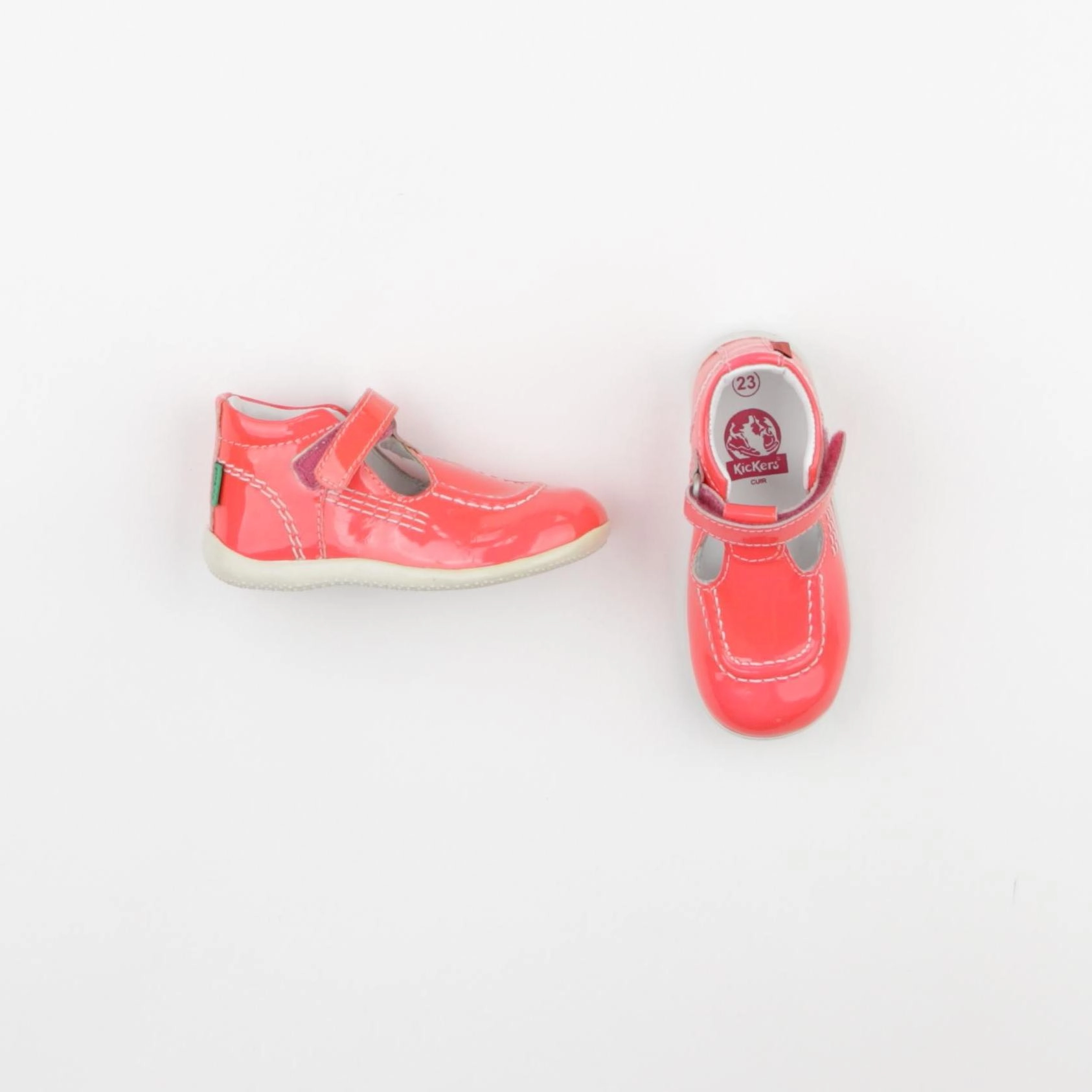 Kickers - babies rose fluo - pointure 23