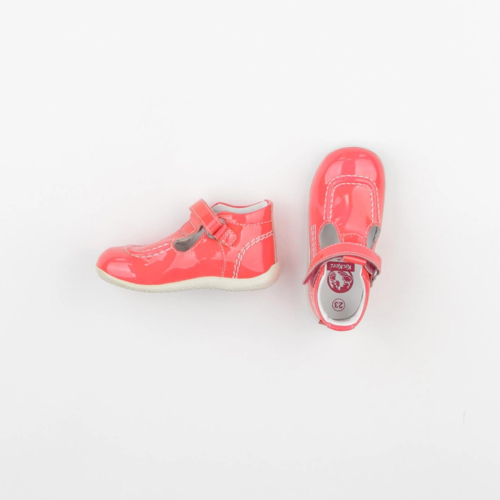 Kickers - babies rose fluo - pointure 23