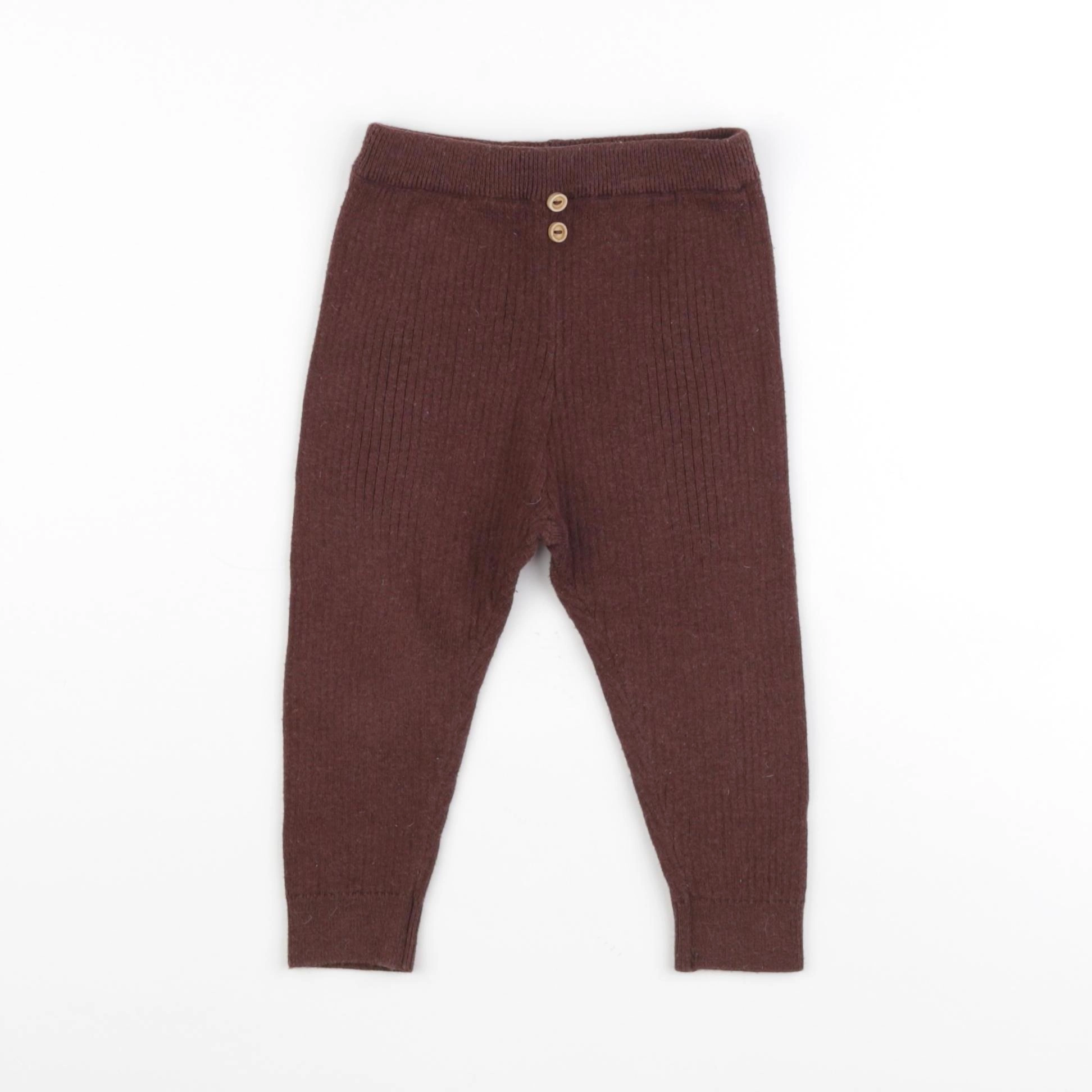 Zara - legging marron - 12/18 mois