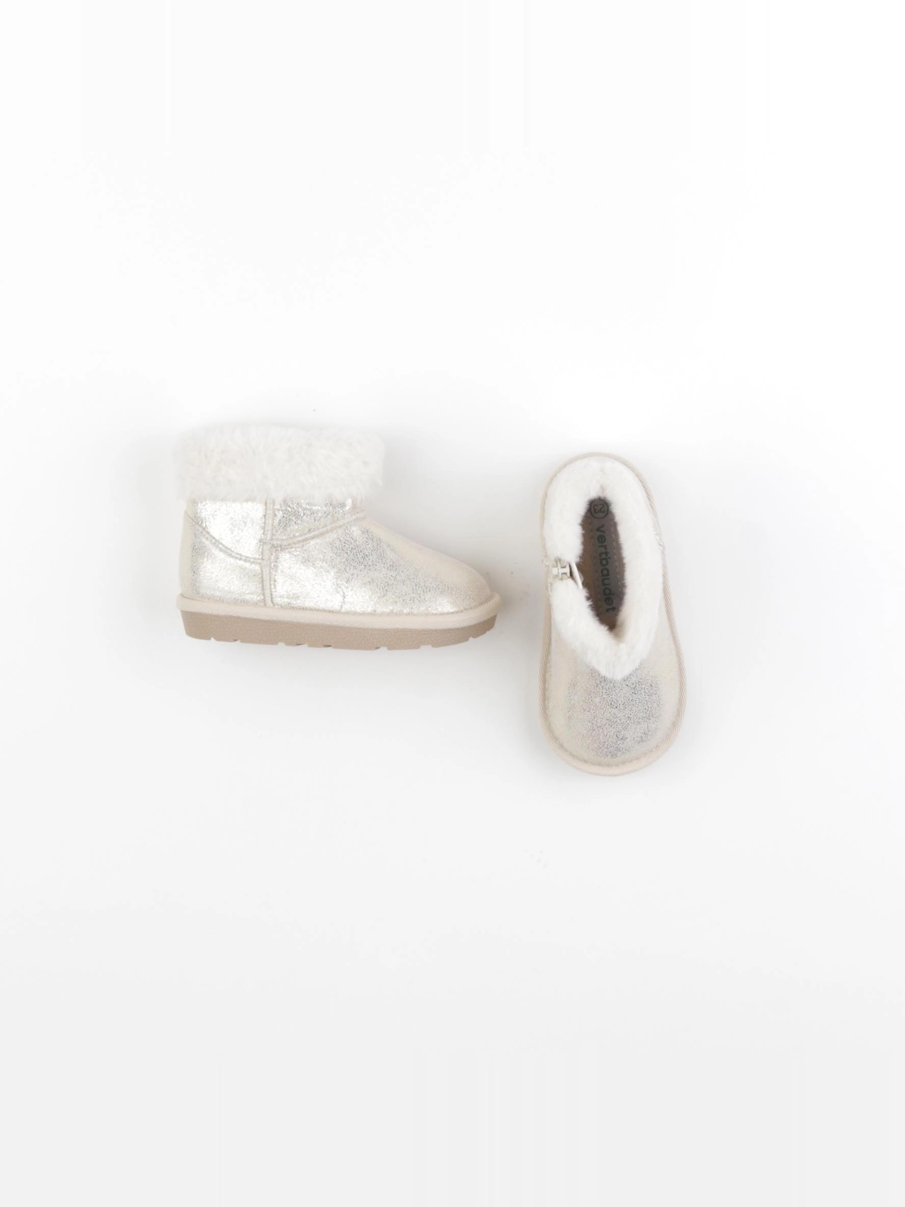 Vertbaudet - boots beige, or - pointure 23