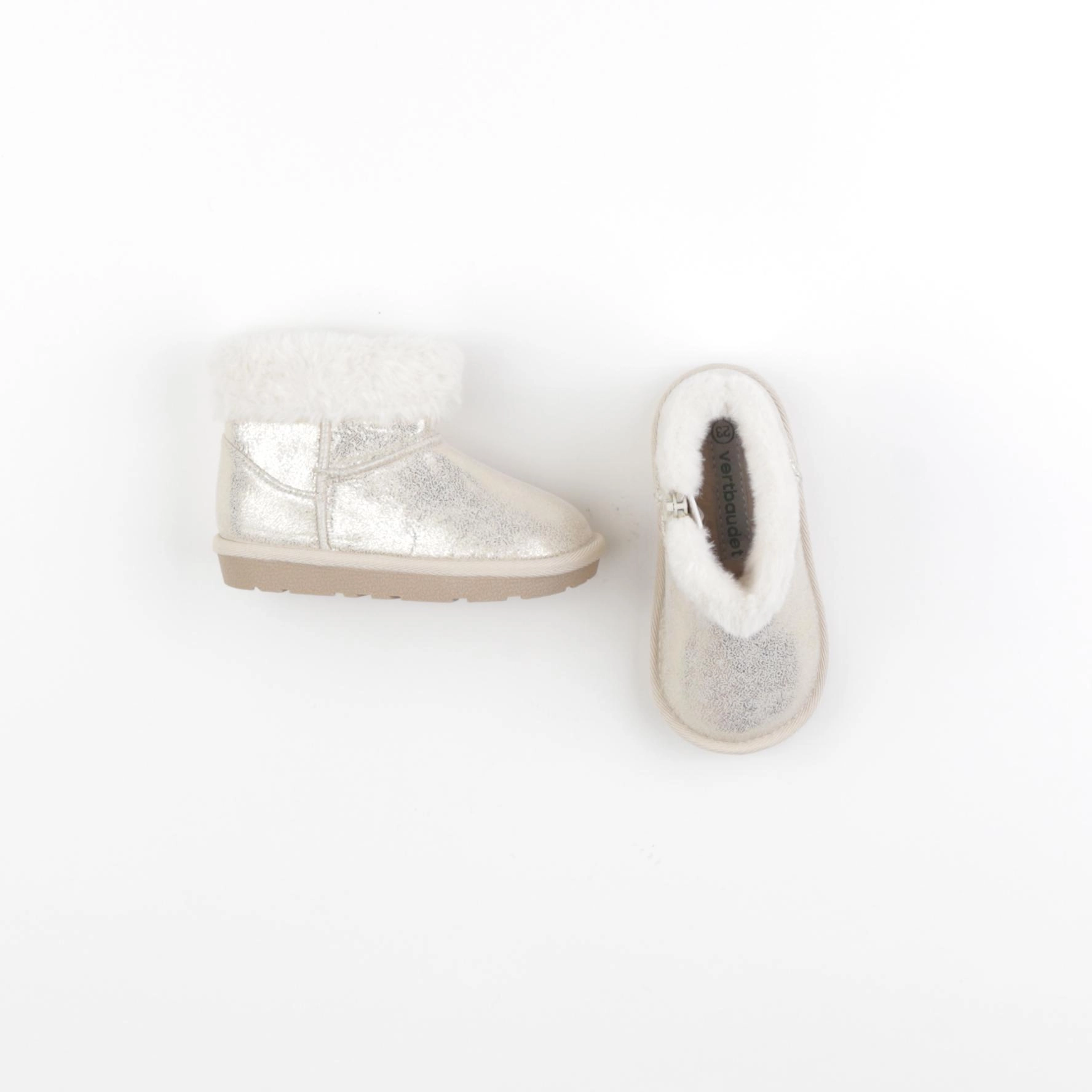 Vertbaudet - boots beige, or - pointure 23