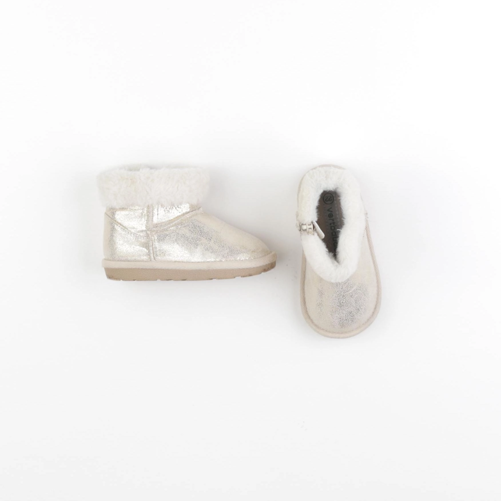 Vertbaudet - boots beige, or - pointure 22