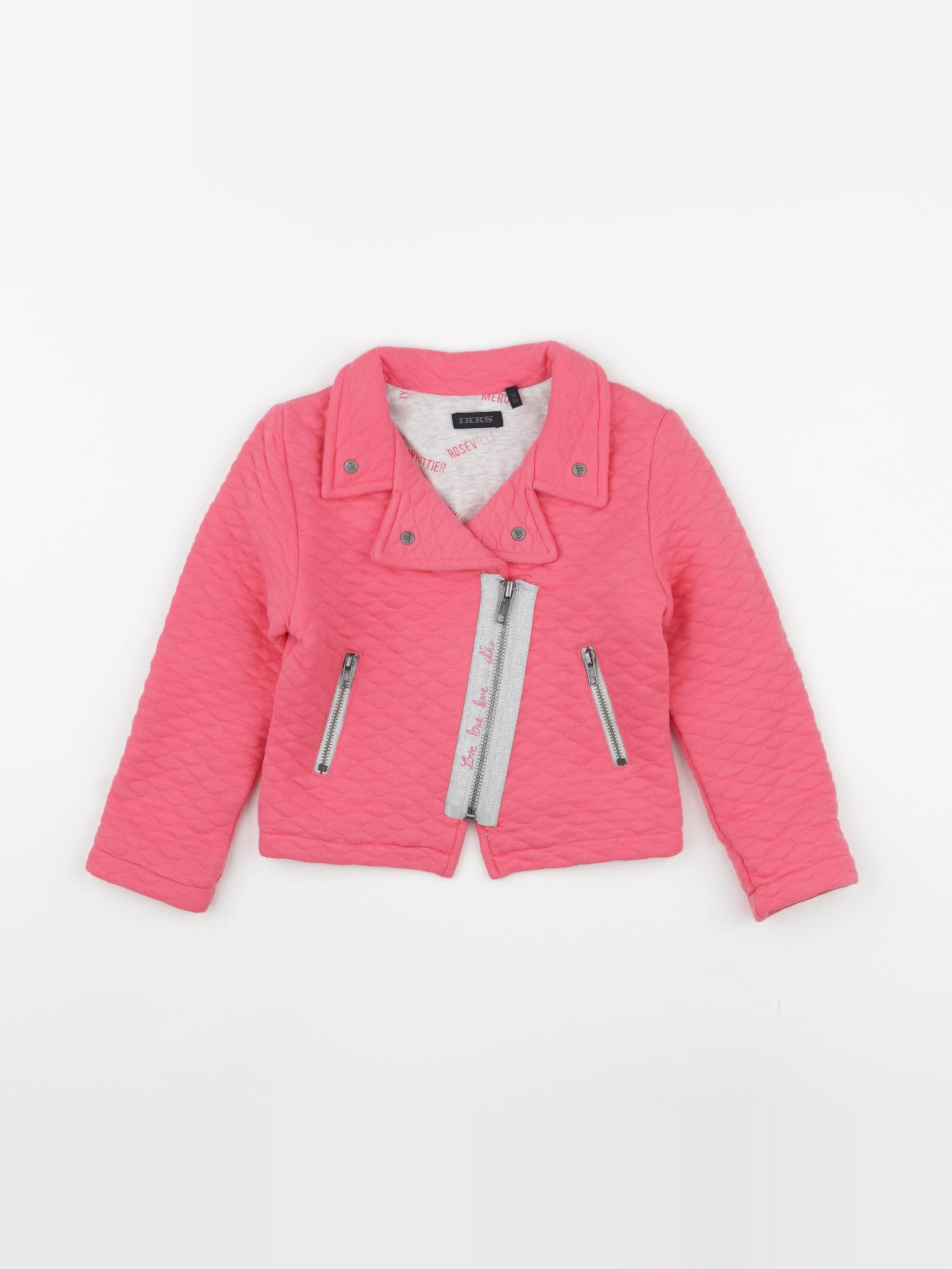 IKKS - veste doublé rose - 3 ans