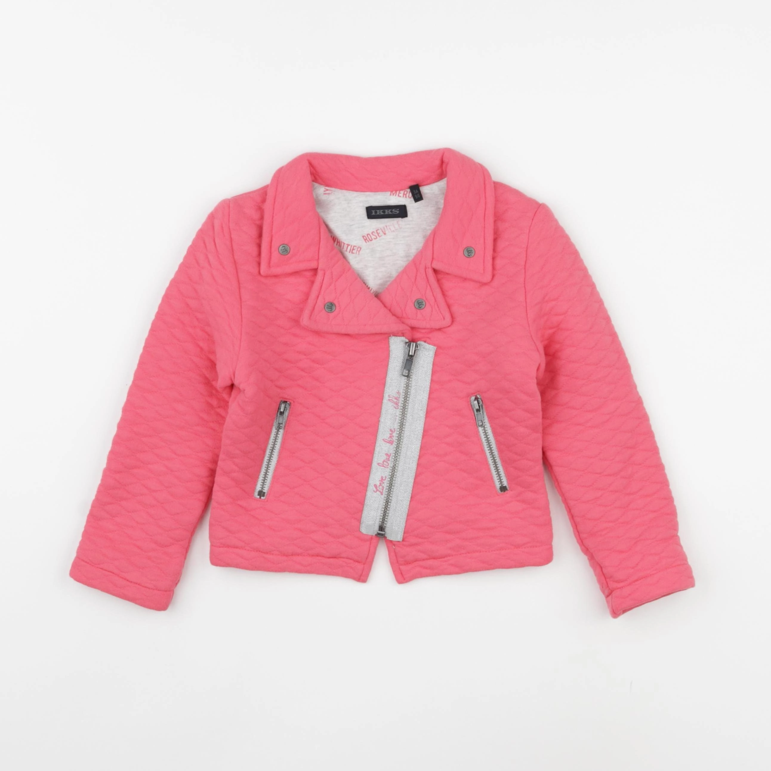 IKKS - veste doublé rose - 3 ans