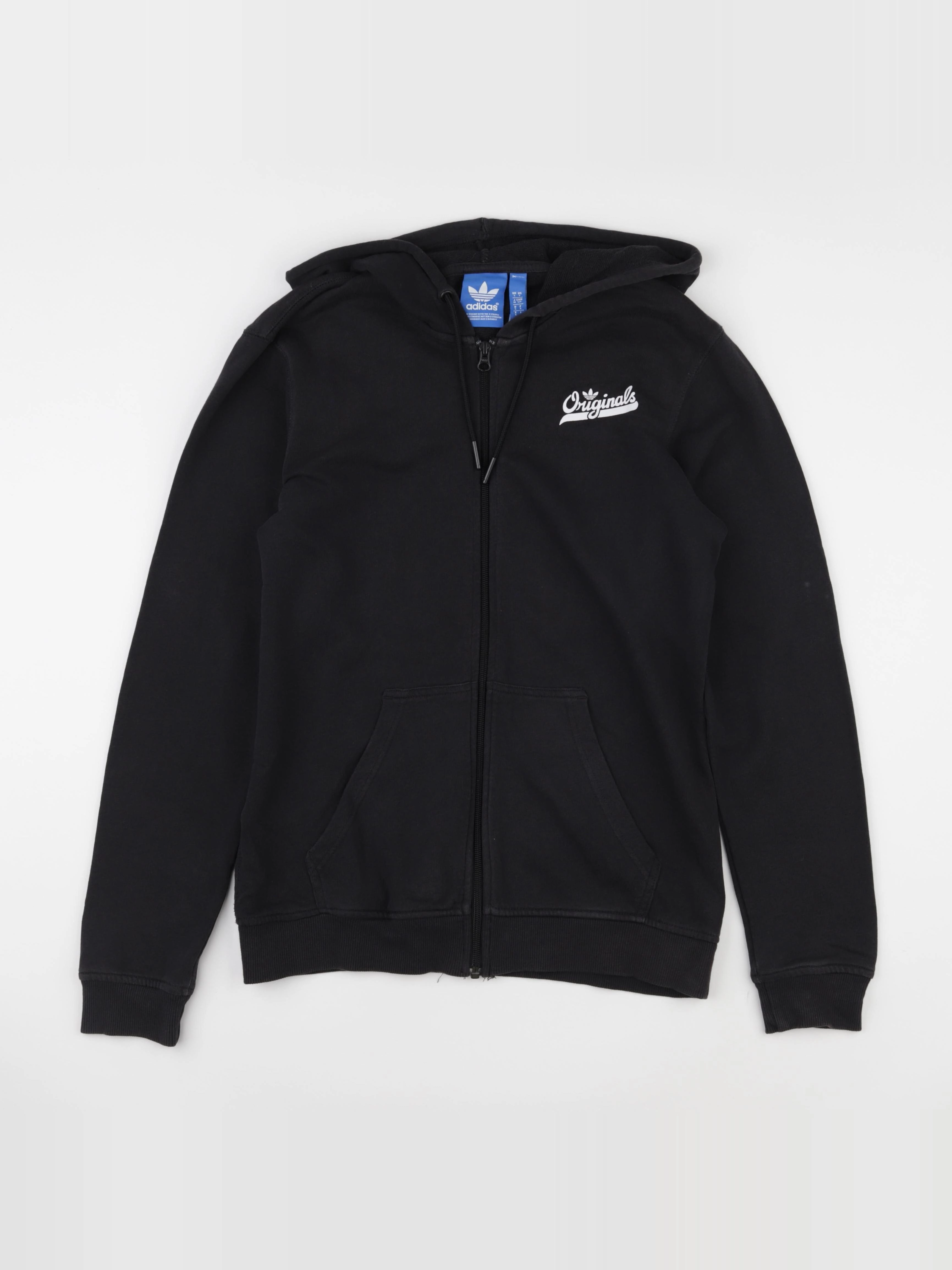 Adidas - sweat imprimé au dos noir - 16 ans