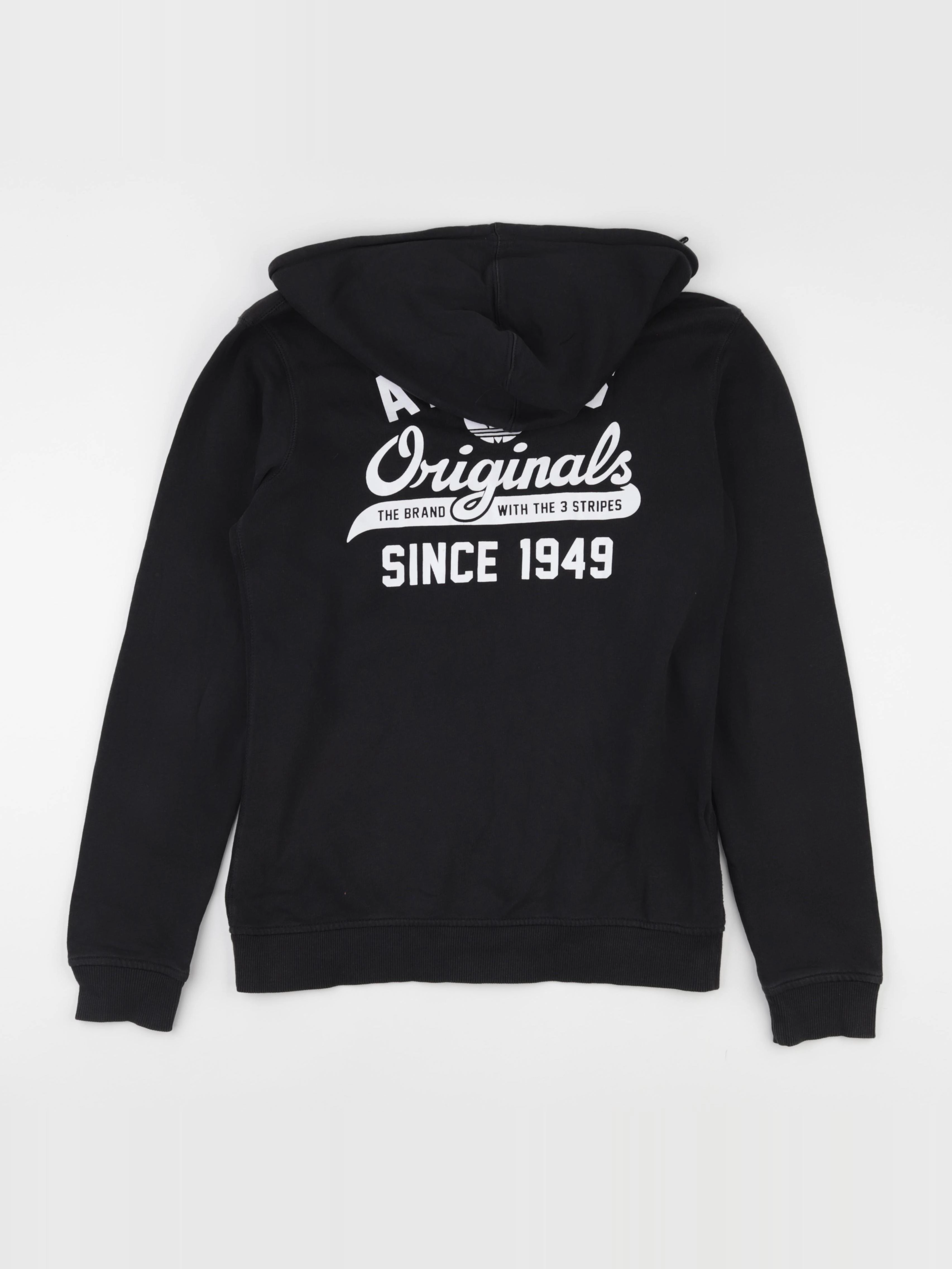 Adidas - sweat imprimé au dos noir - 16 ans