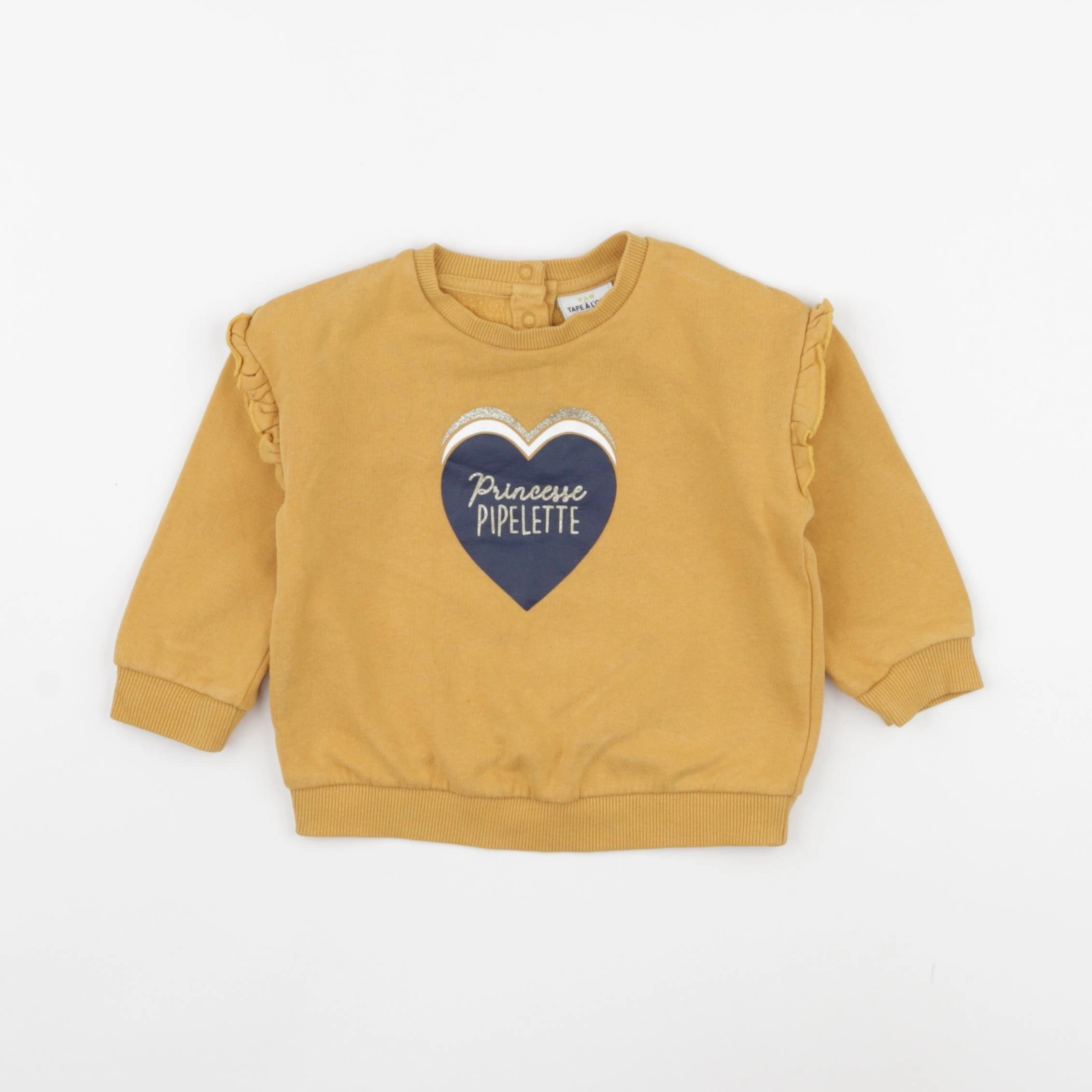 Tape à l'oeil - sweat jaune - 18 mois