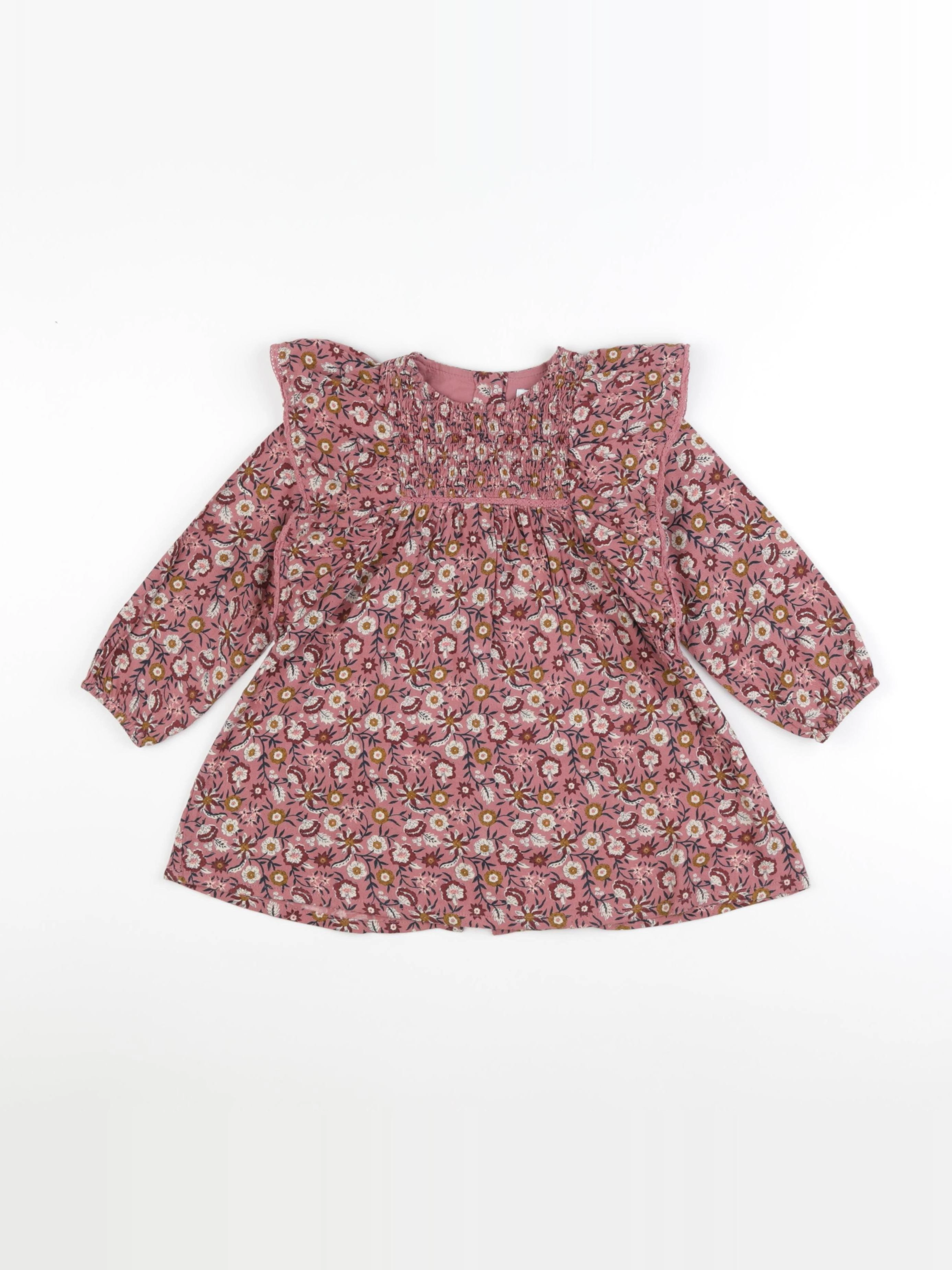 Vertbaudet - robe multicolore - 2 ans