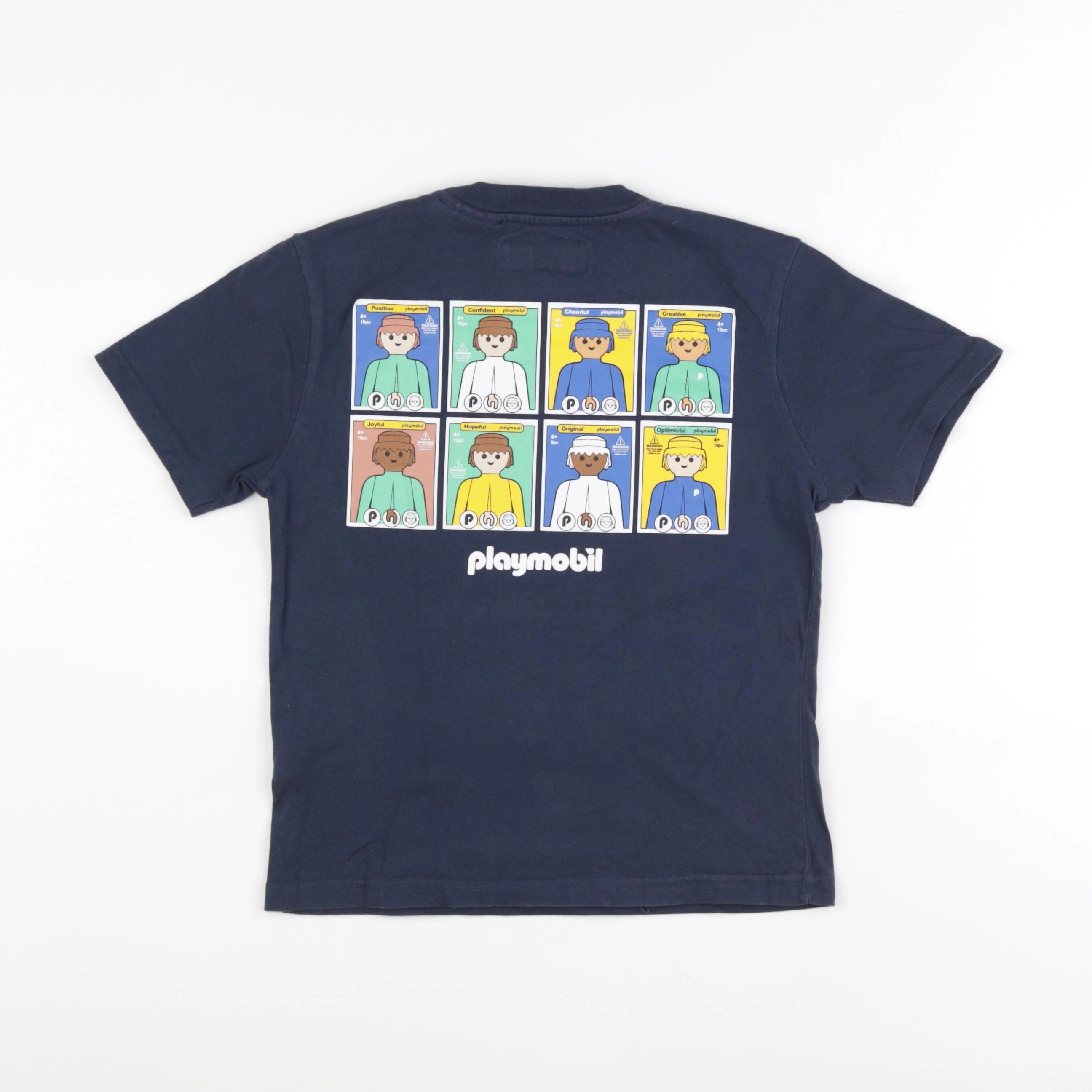 Zara - tee-shirt imprimé au dos bleu - 6/7 ans