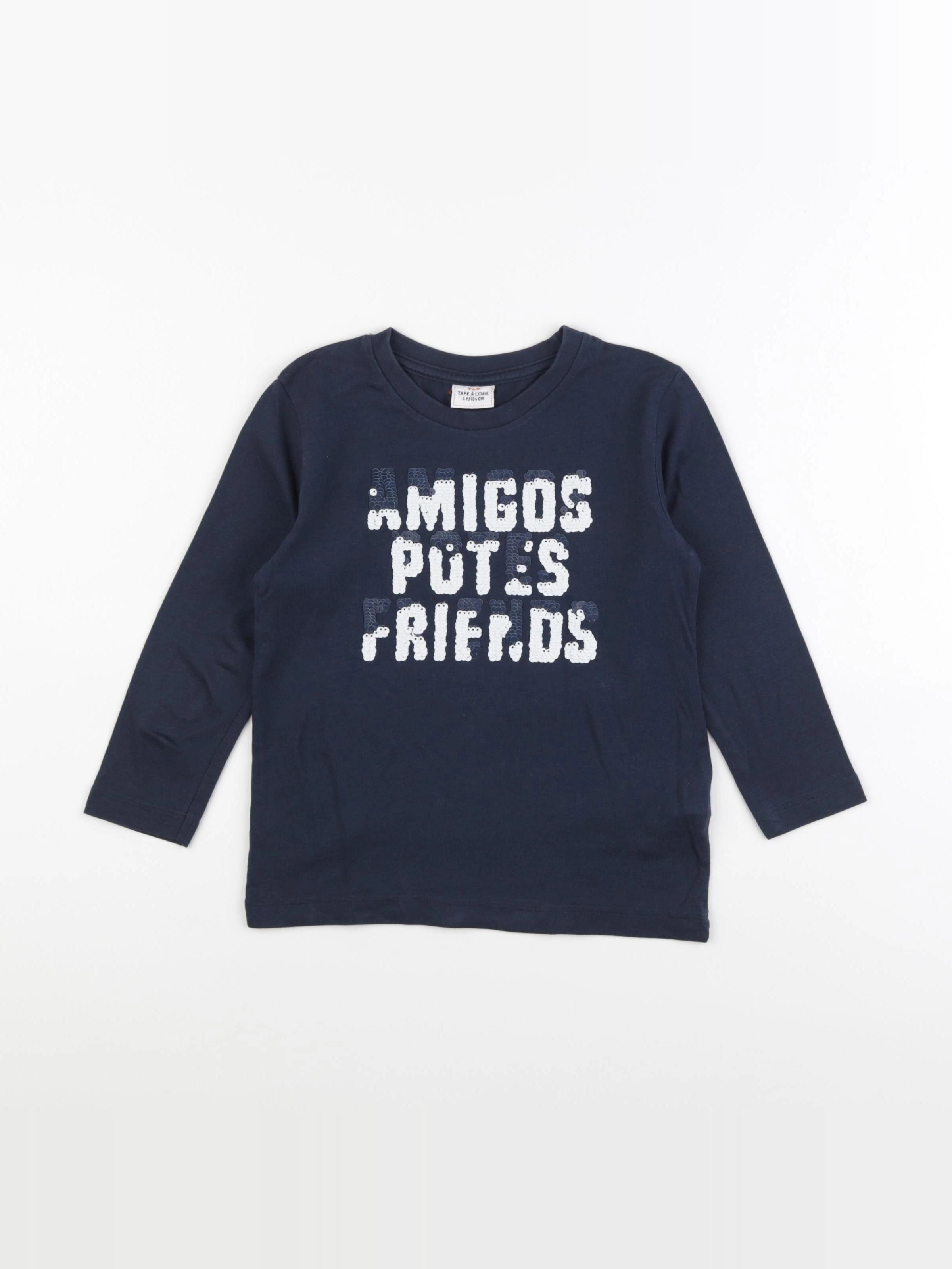 Tape à l'oeil - tee-shirt bleu - 4 ans