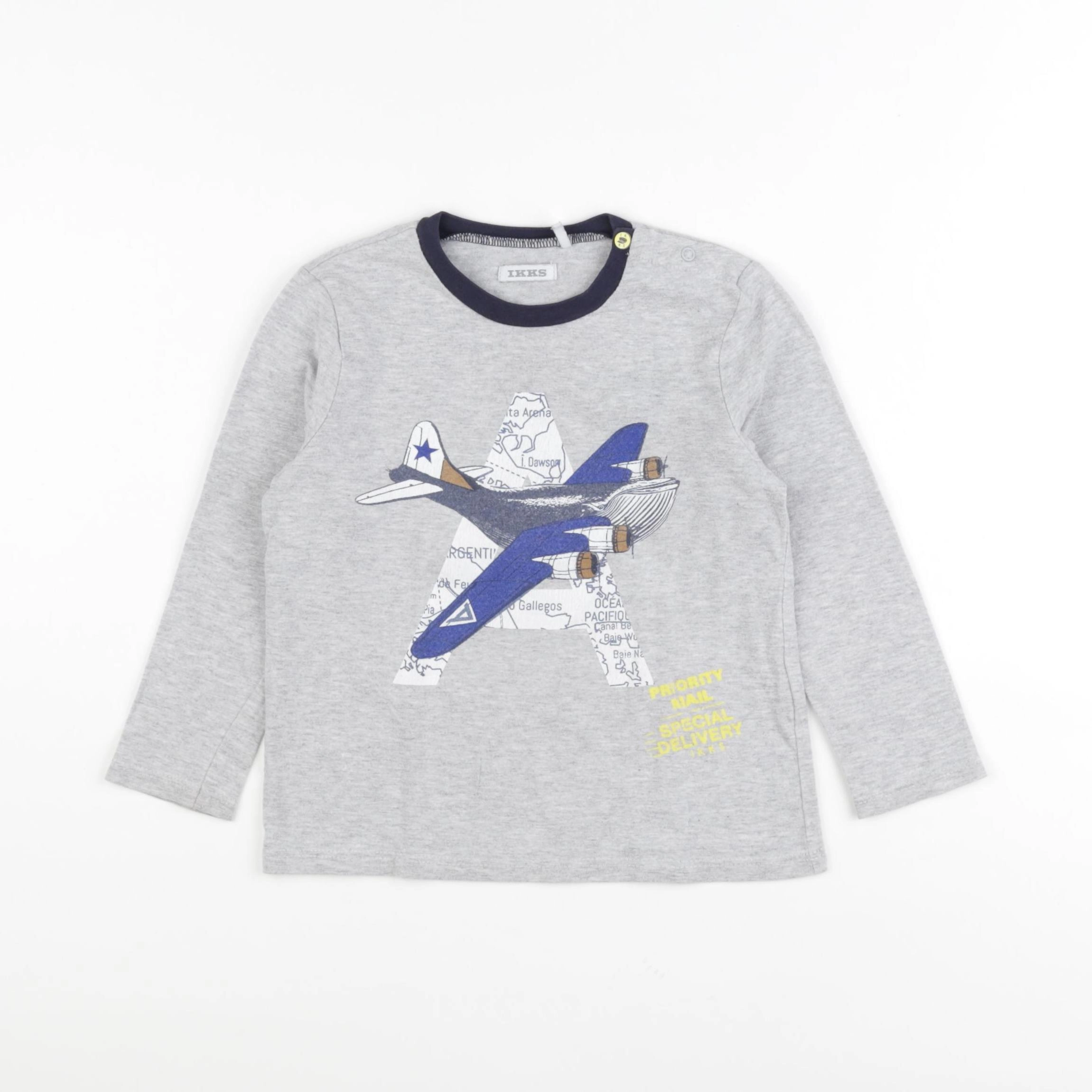IKKS - tee-shirt gris - 3 ans