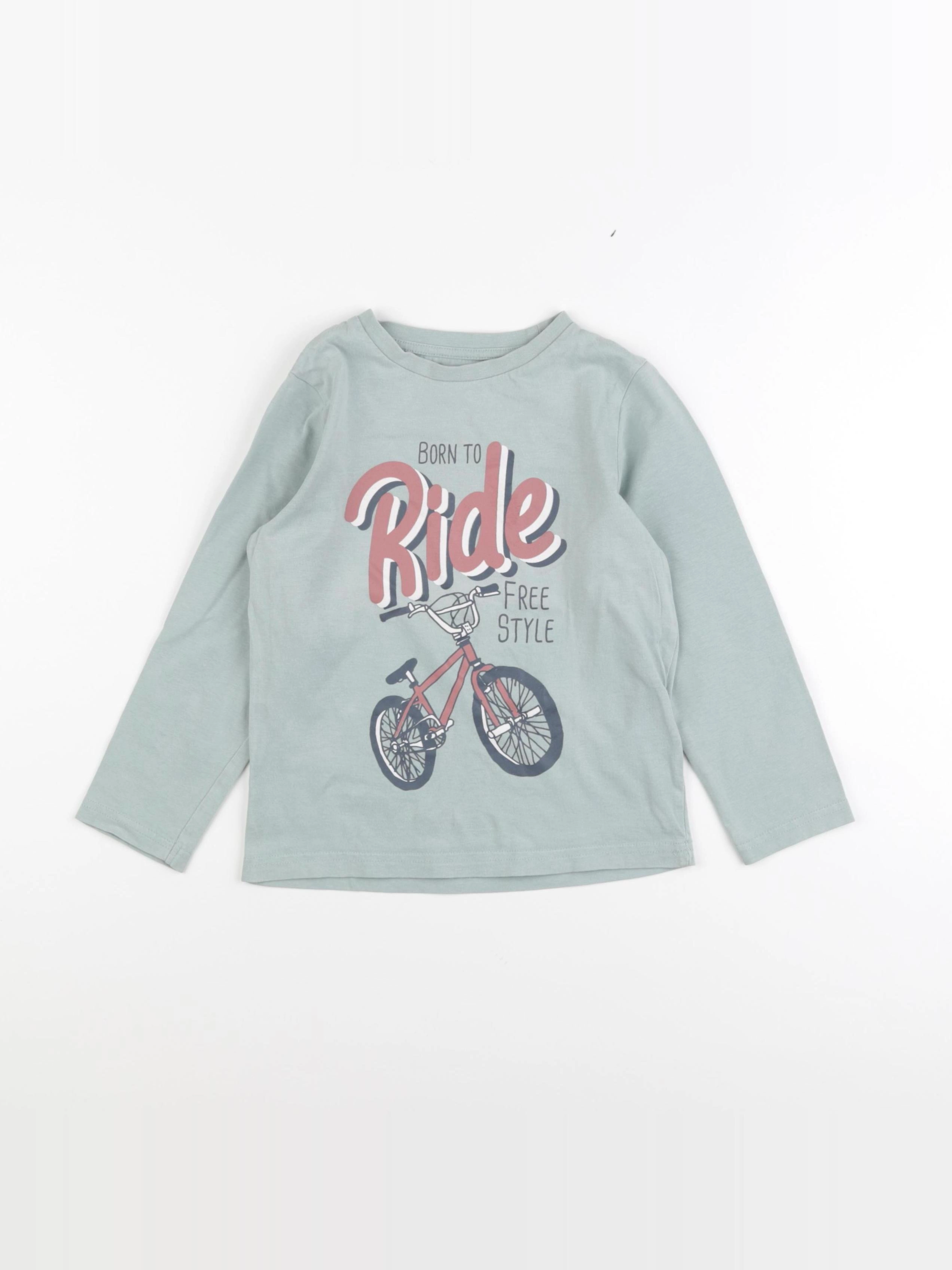 Vertbaudet - tee-shirt vert - 6 ans