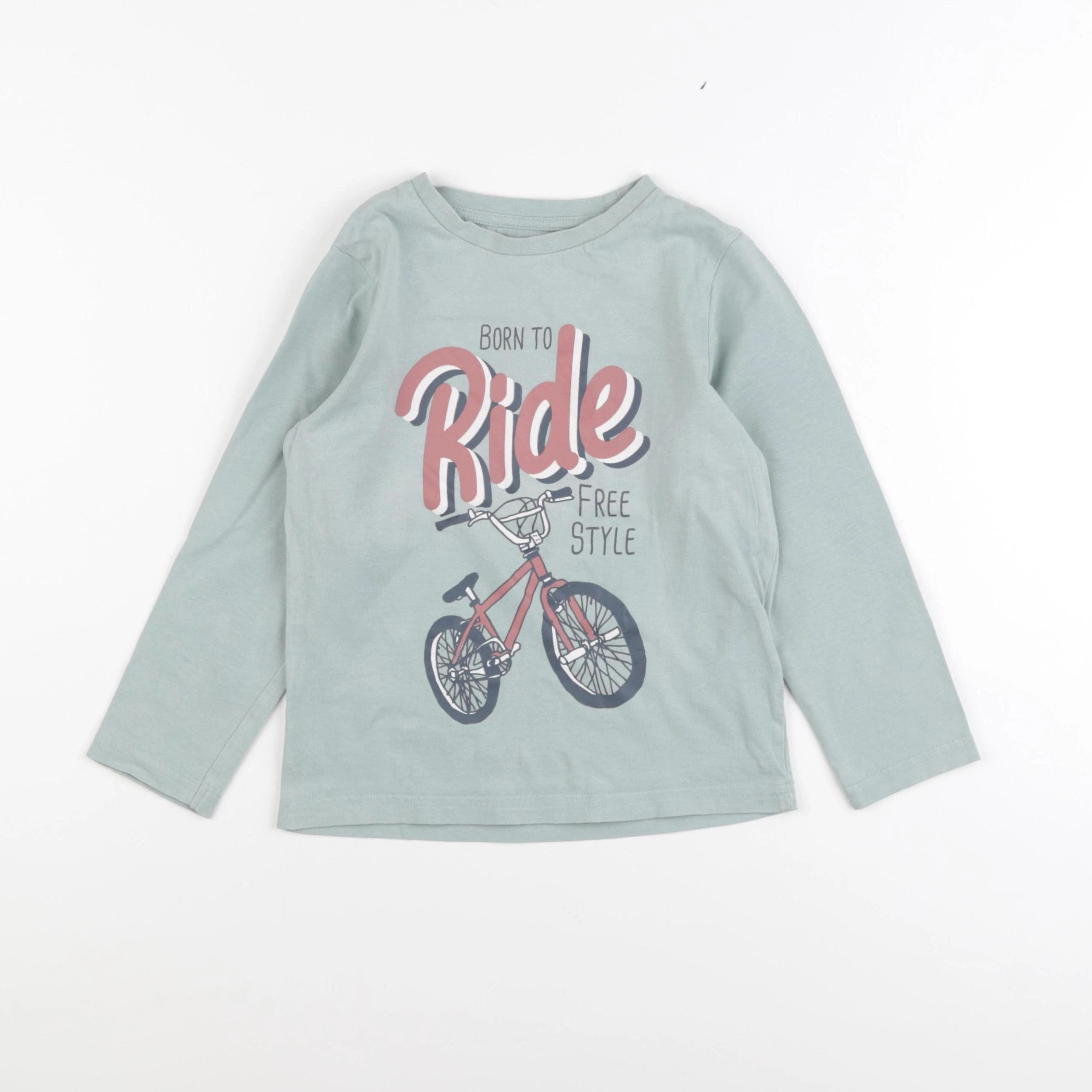 Vertbaudet - tee-shirt vert - 6 ans