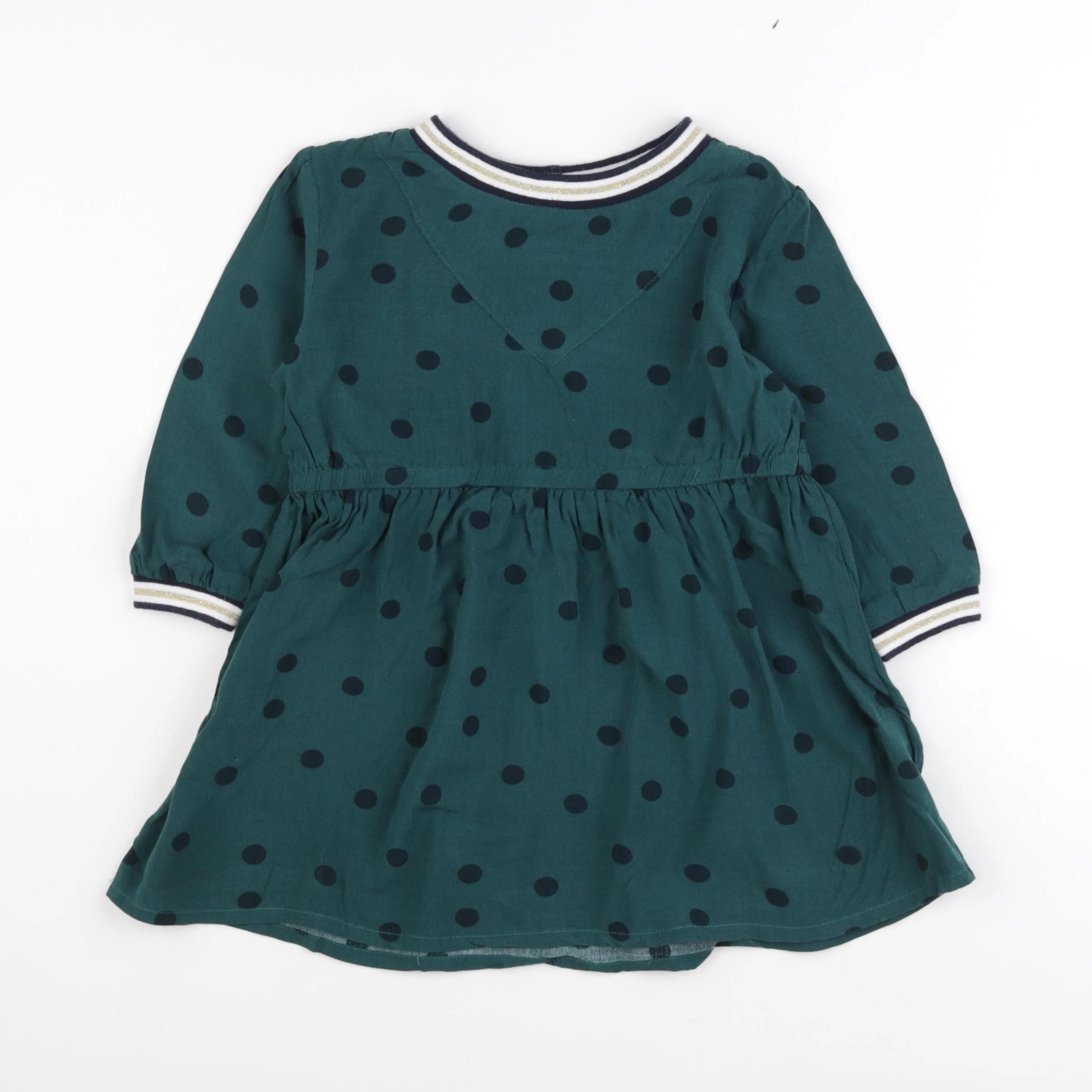 Vertbaudet - robe vert - 3 ans