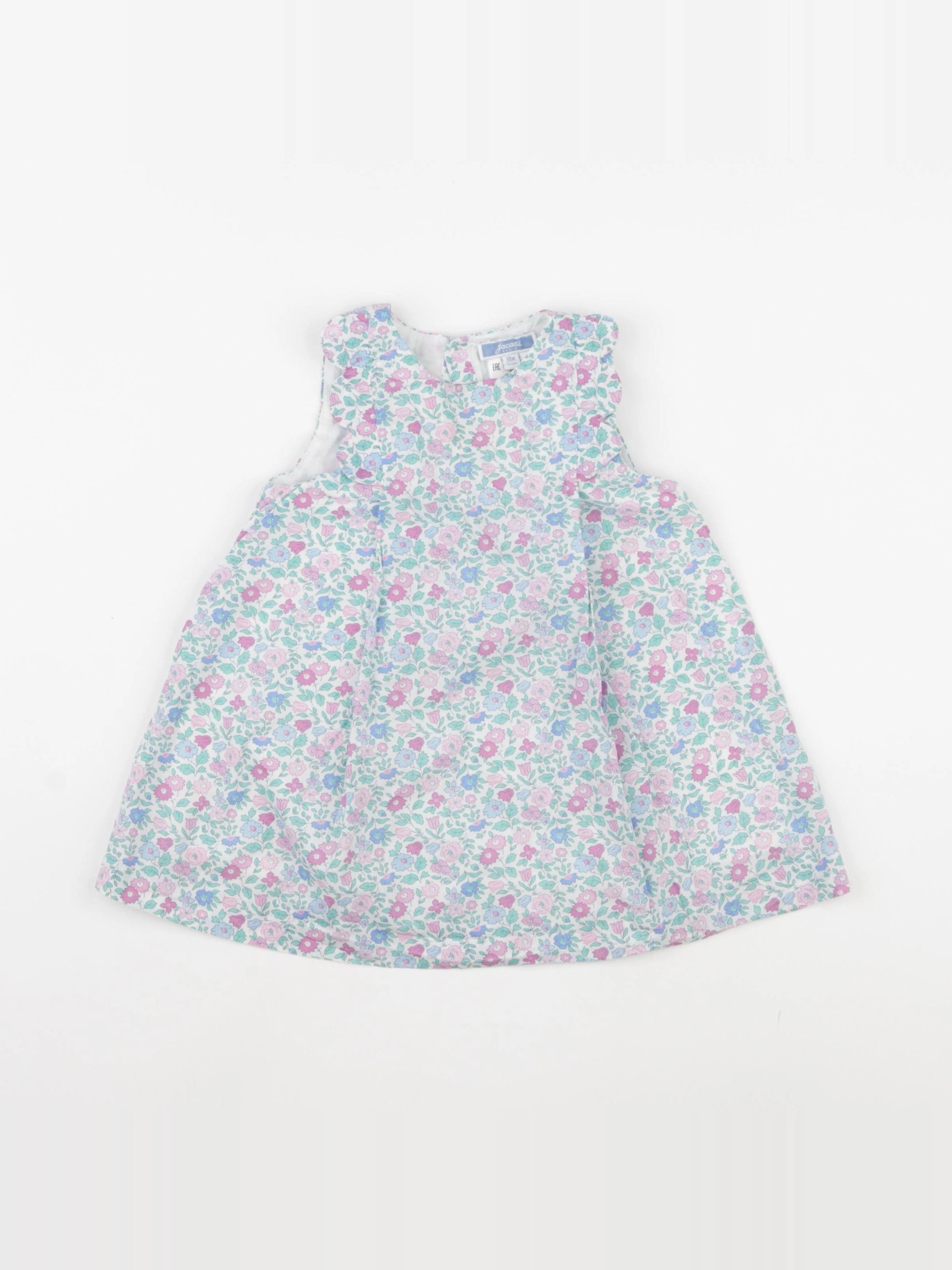 Jacadi - robe liberty multicolore - 18 mois