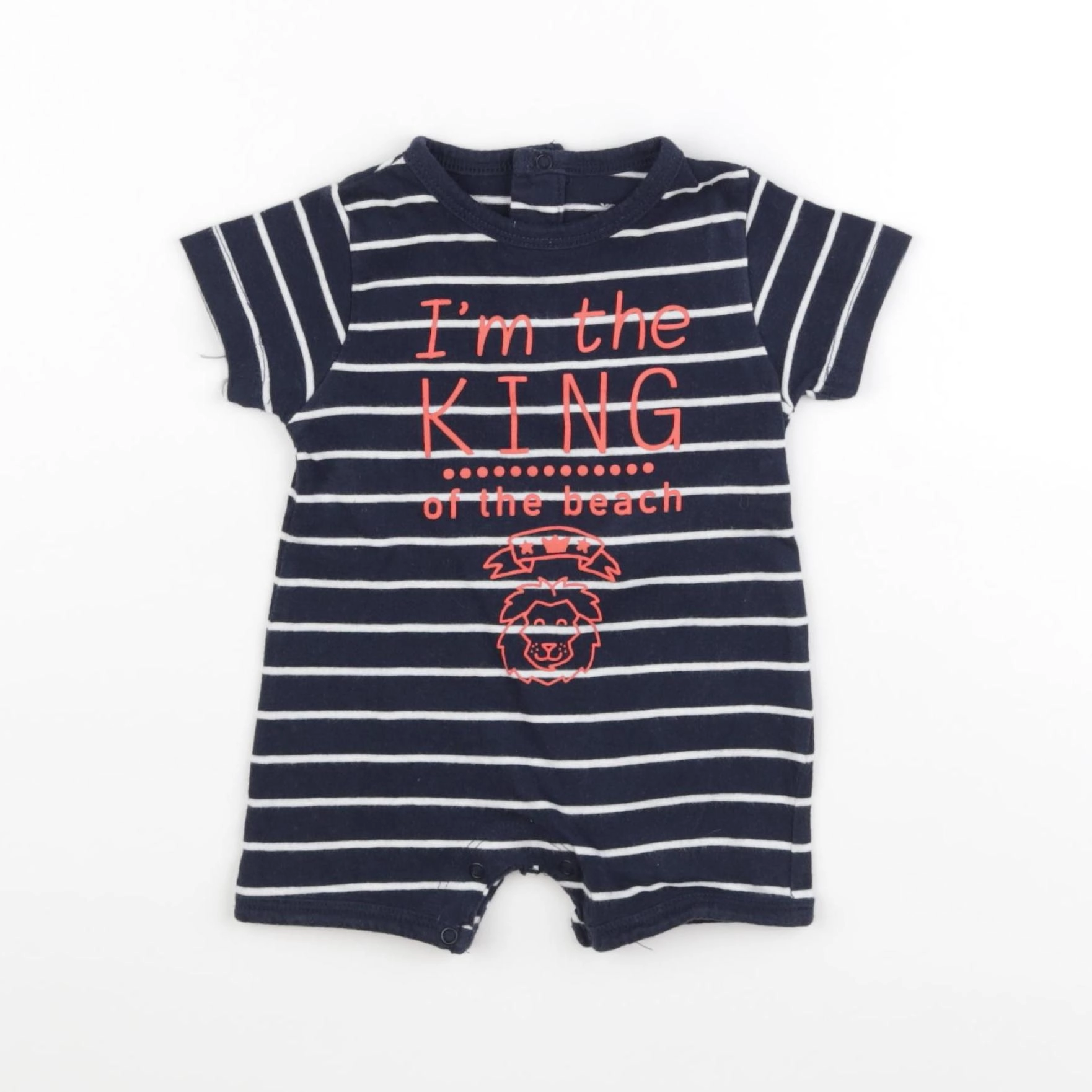 Vertbaudet - pyjama coton bleu - 3 mois