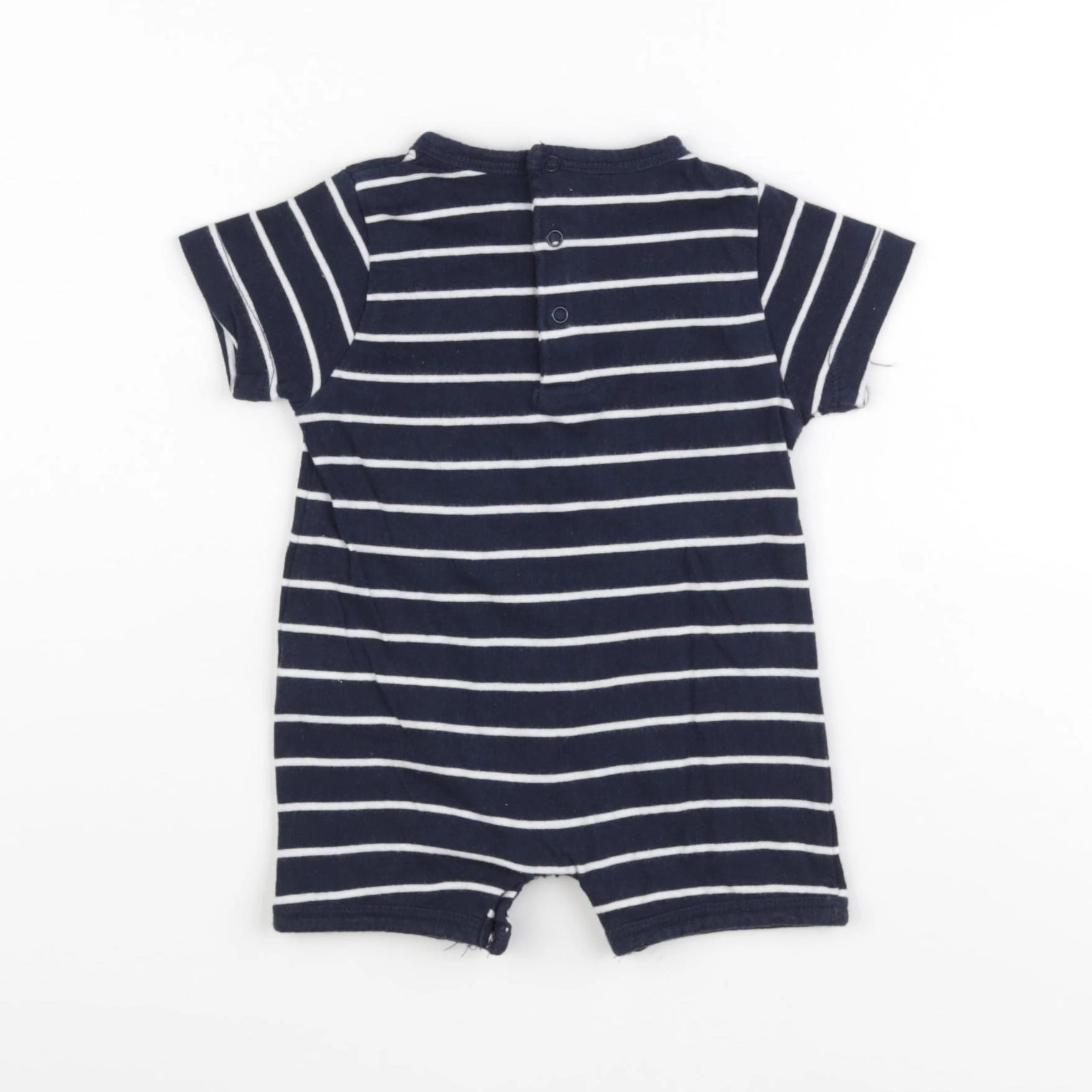 Vertbaudet - pyjama coton bleu - 3 mois