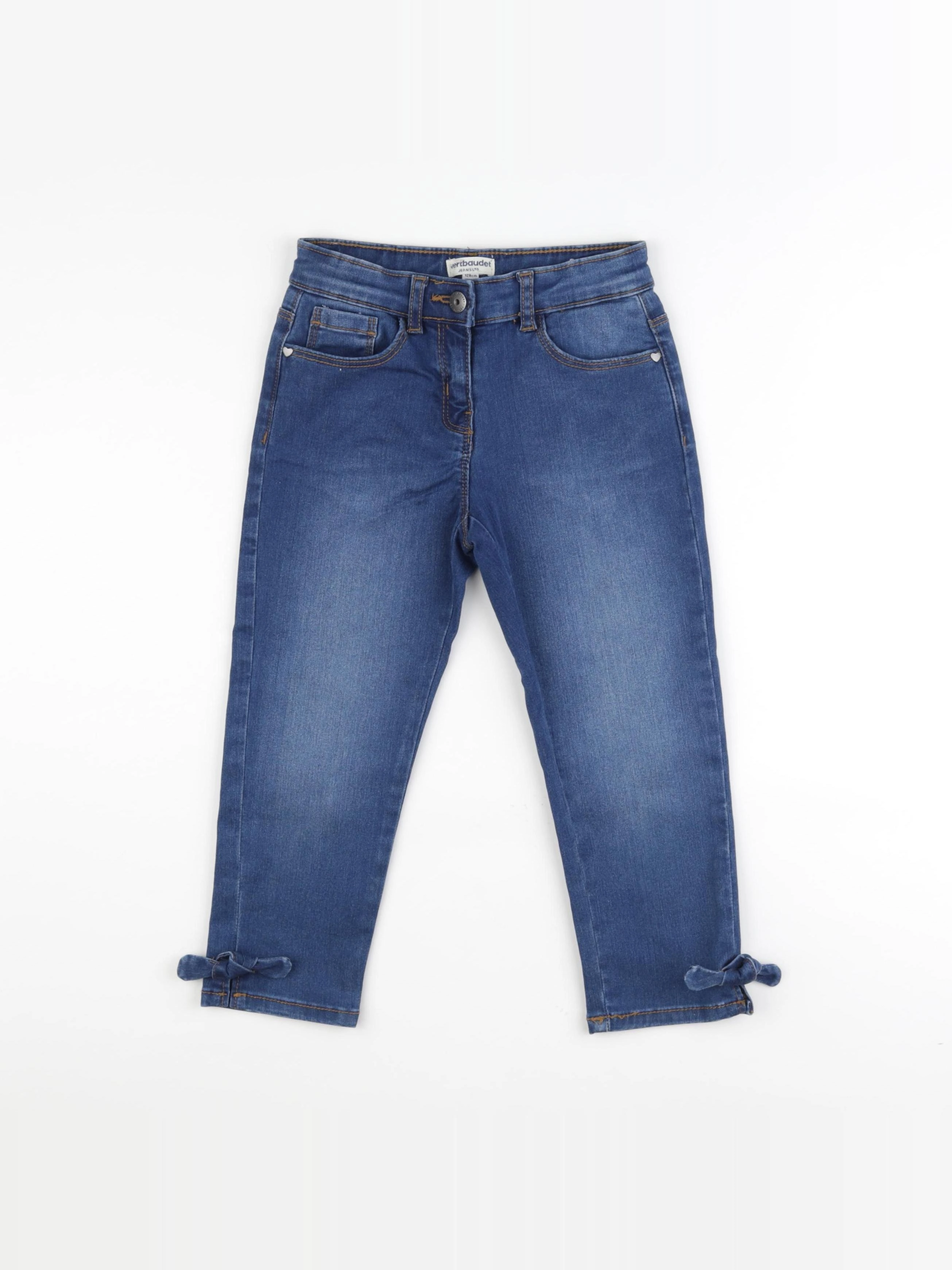 Vertbaudet - pantacourt bleu - 8 ans