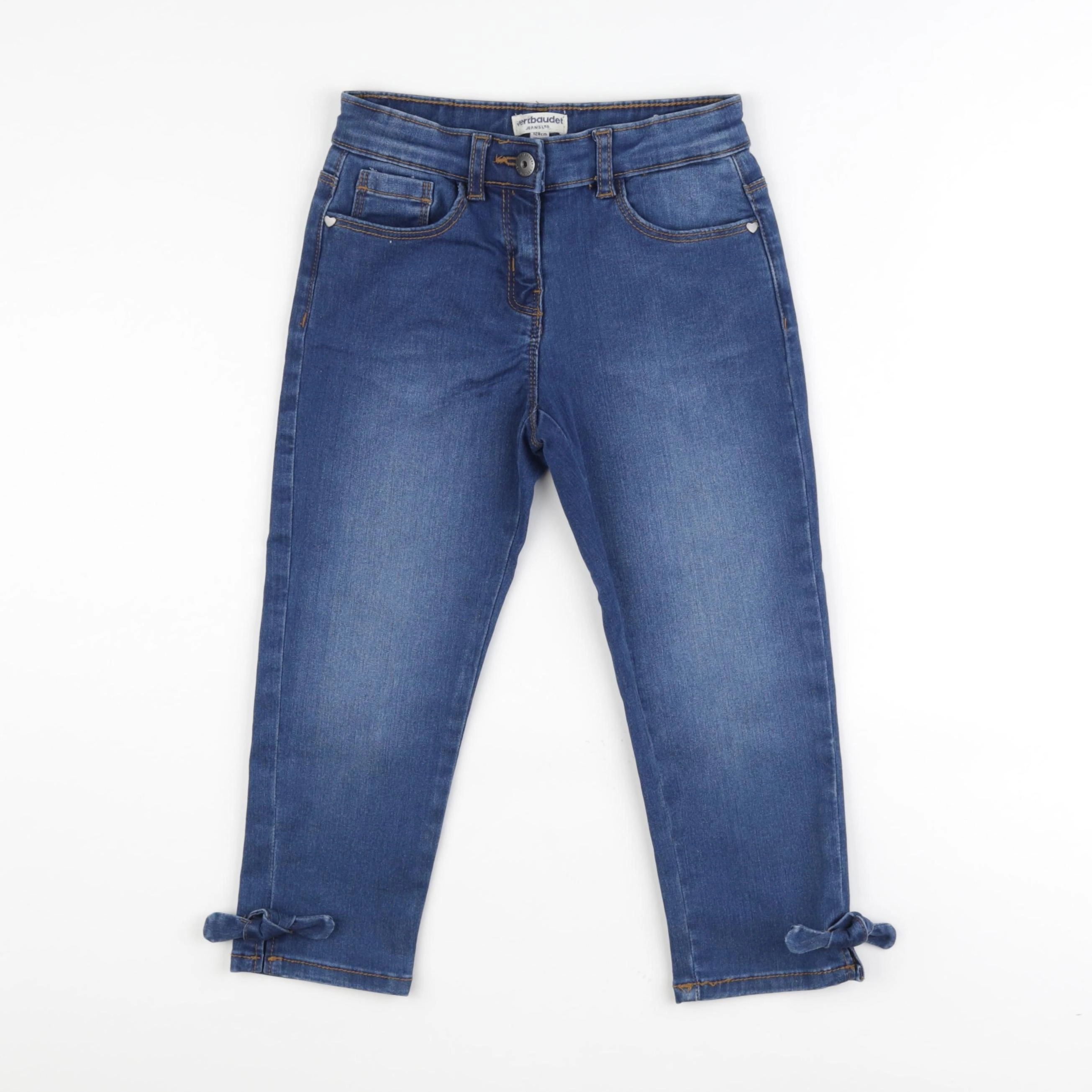 Vertbaudet - pantacourt bleu - 8 ans