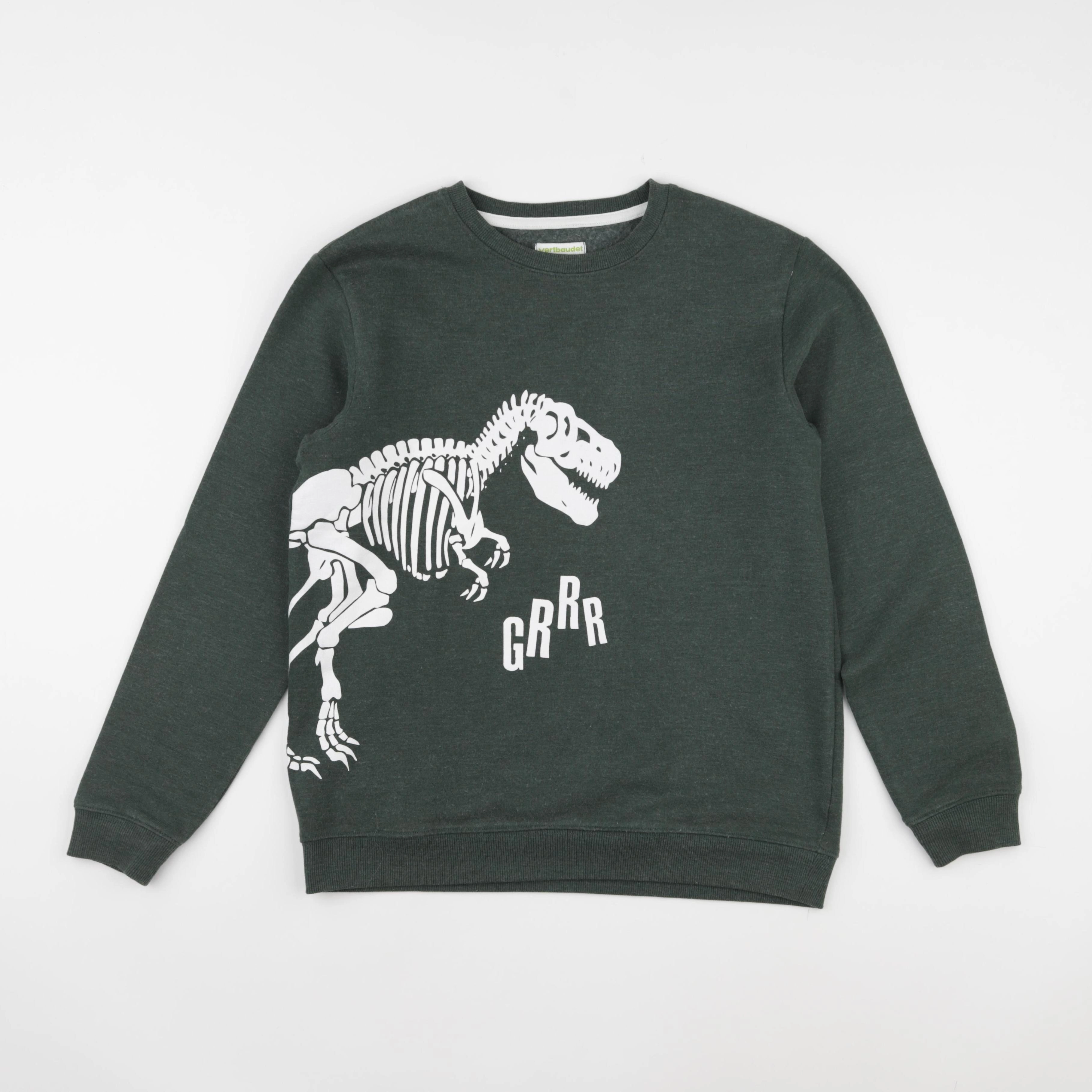 Vertbaudet - sweat vert - 14 ans