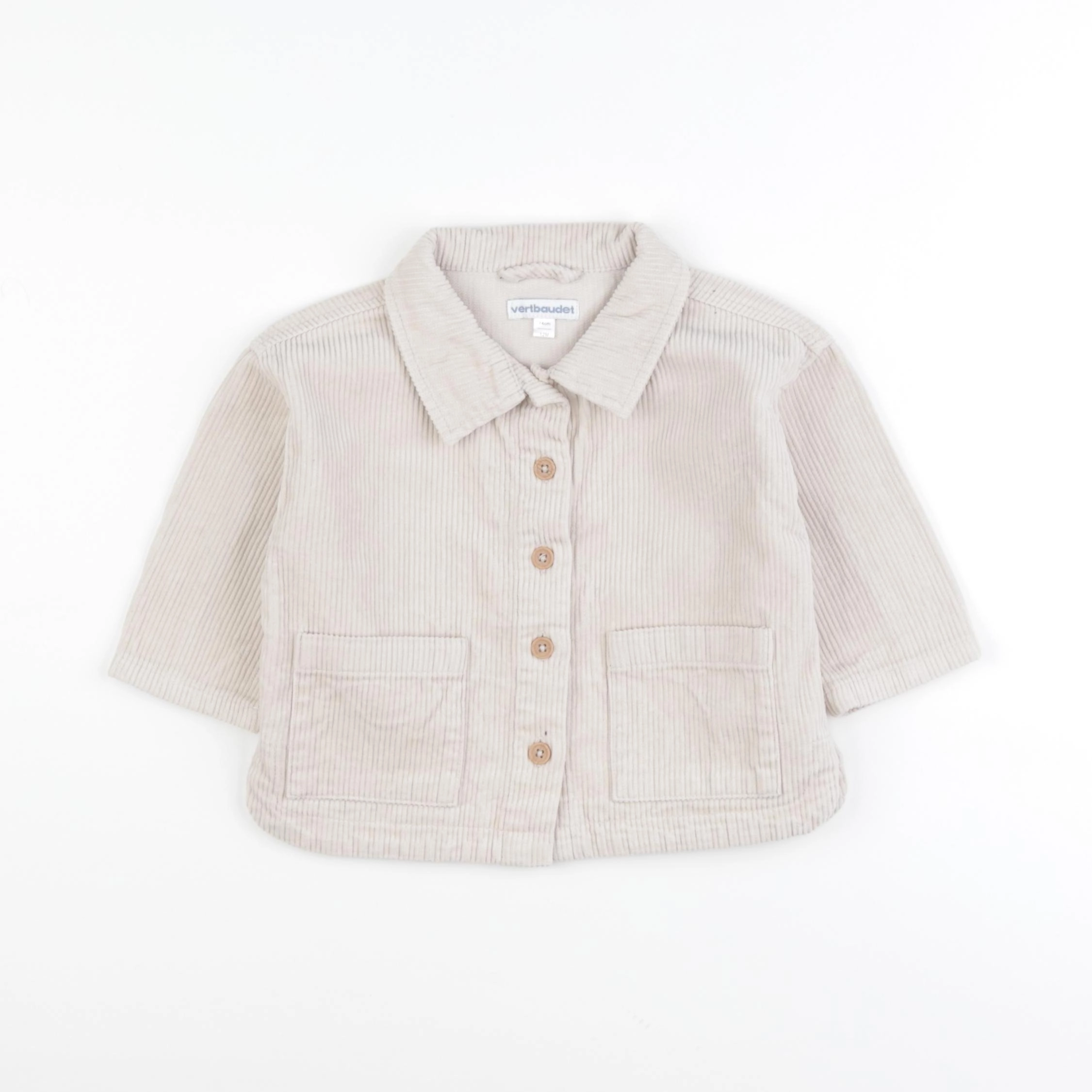 Vertbaudet - veste beige - 12 mois