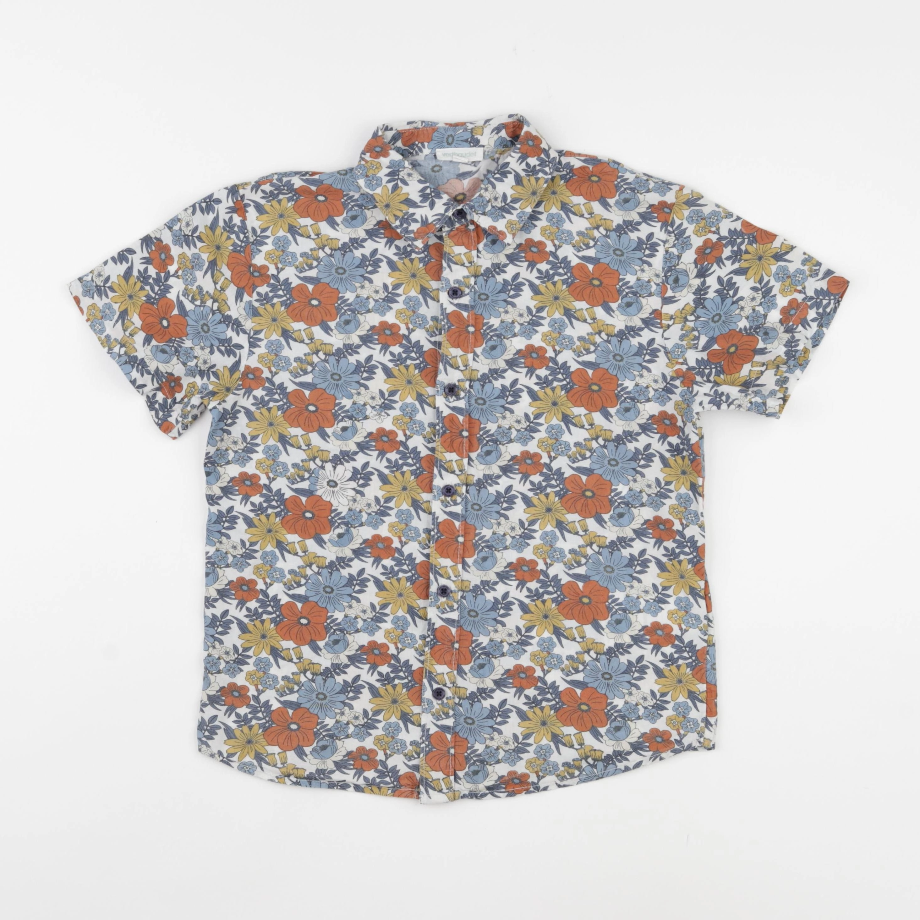 Vertbaudet - chemise multicolore - 8/9 ans