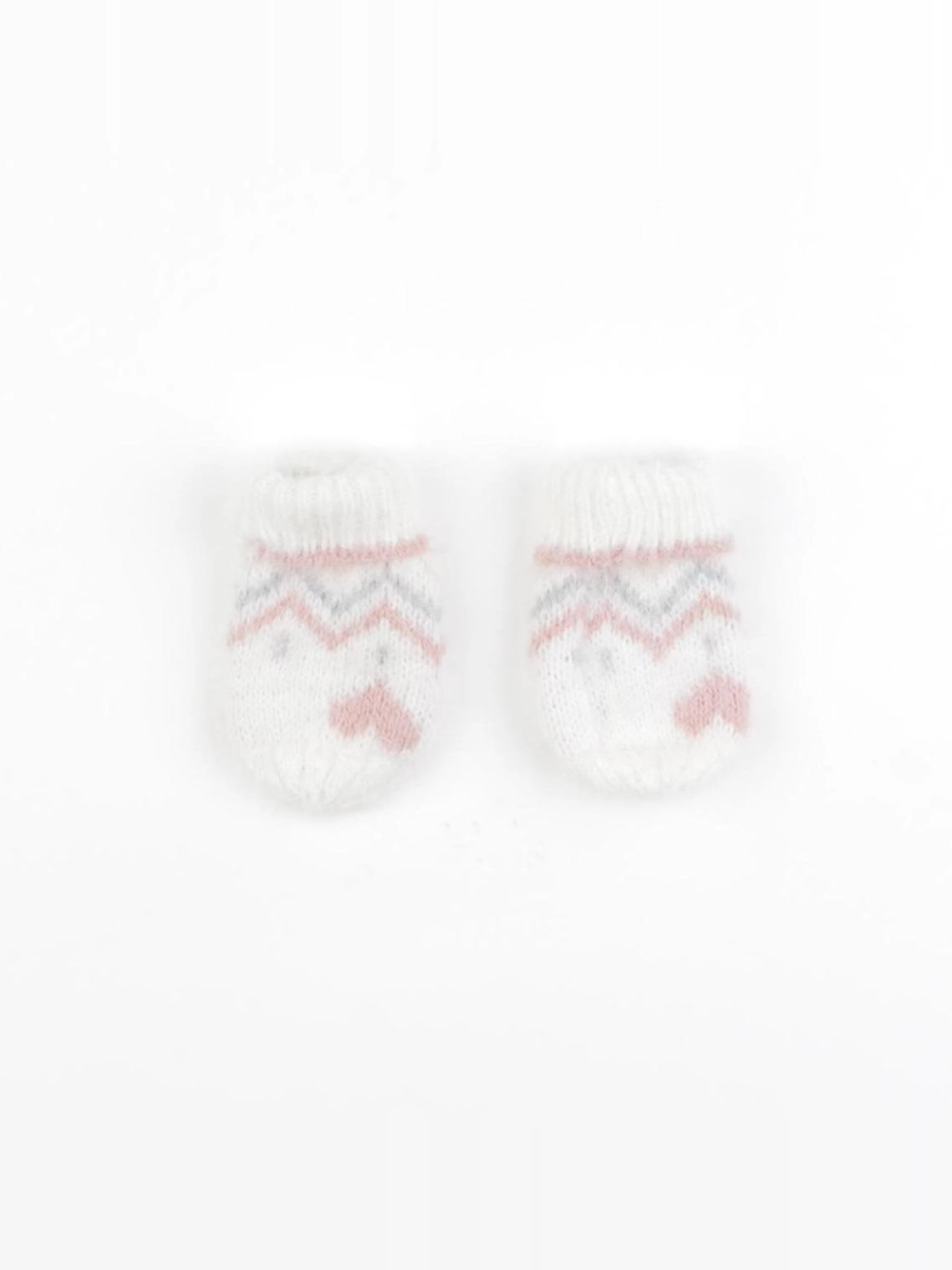 Vertbaudet - moufles blanc - 12/18 mois