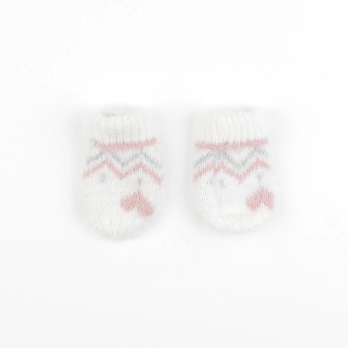 Vertbaudet - moufles blanc - 12/18 mois