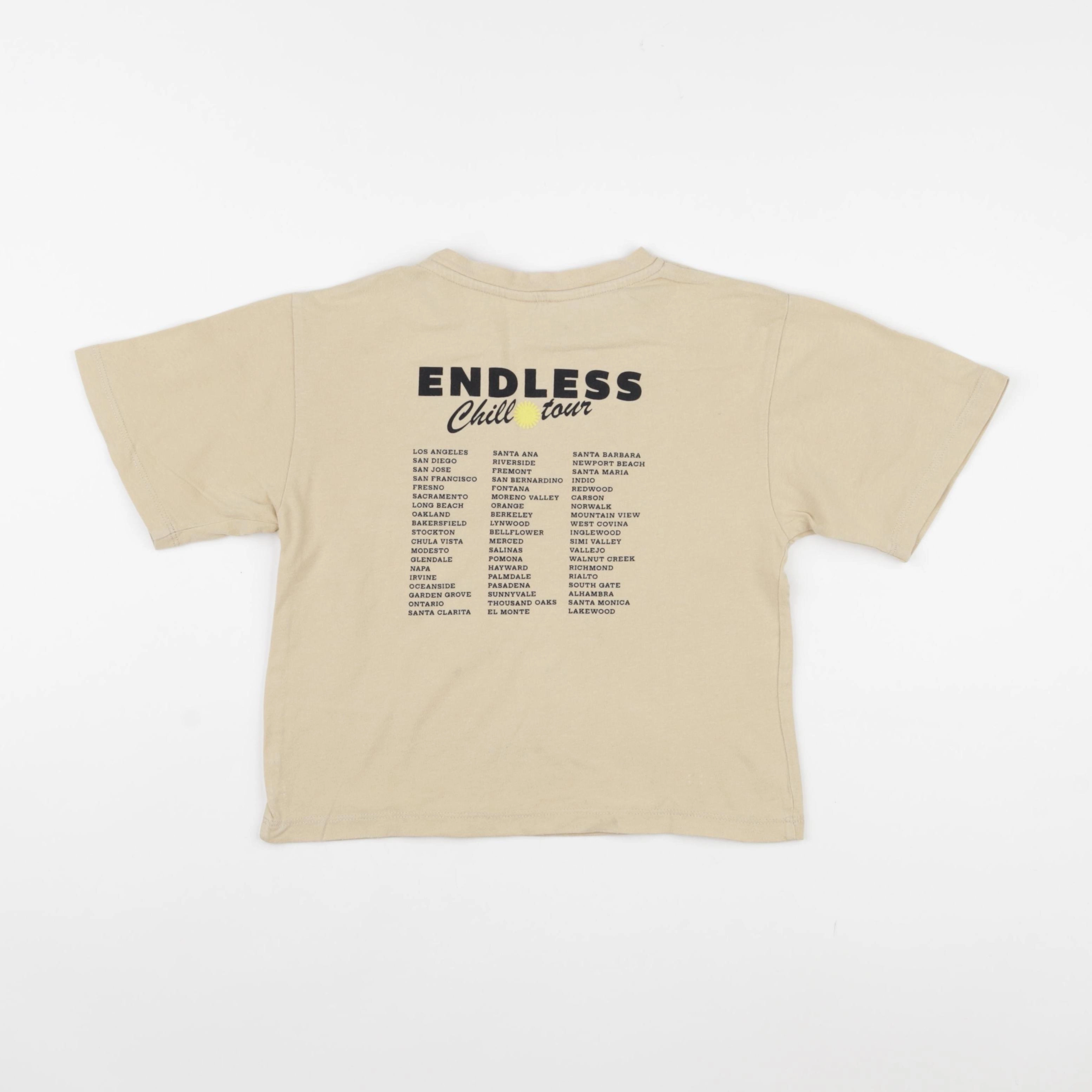 Hundred Pieces - tee-shirt imprimé au dos beige - 4 ans