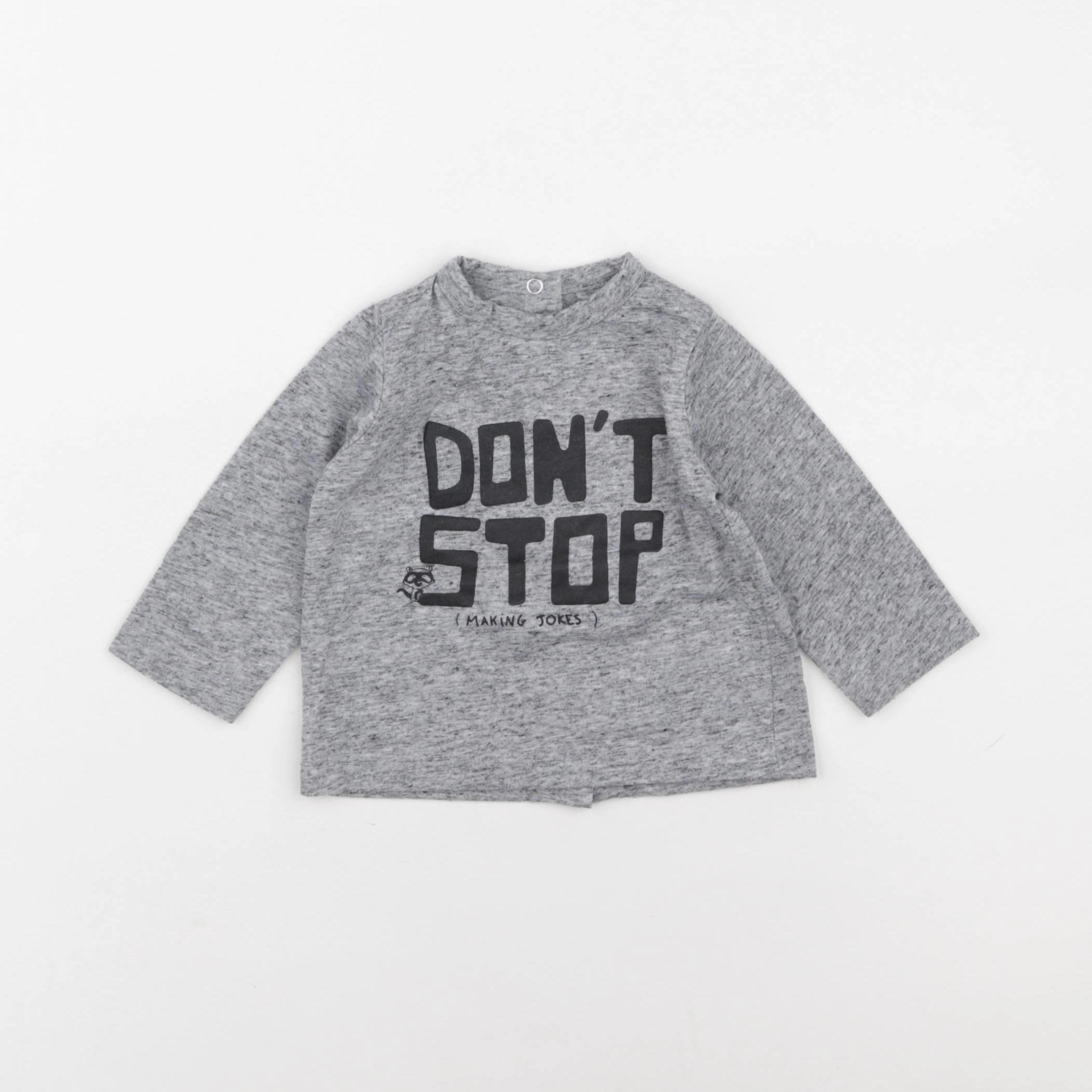 Vertbaudet - tee-shirt gris - 3 mois