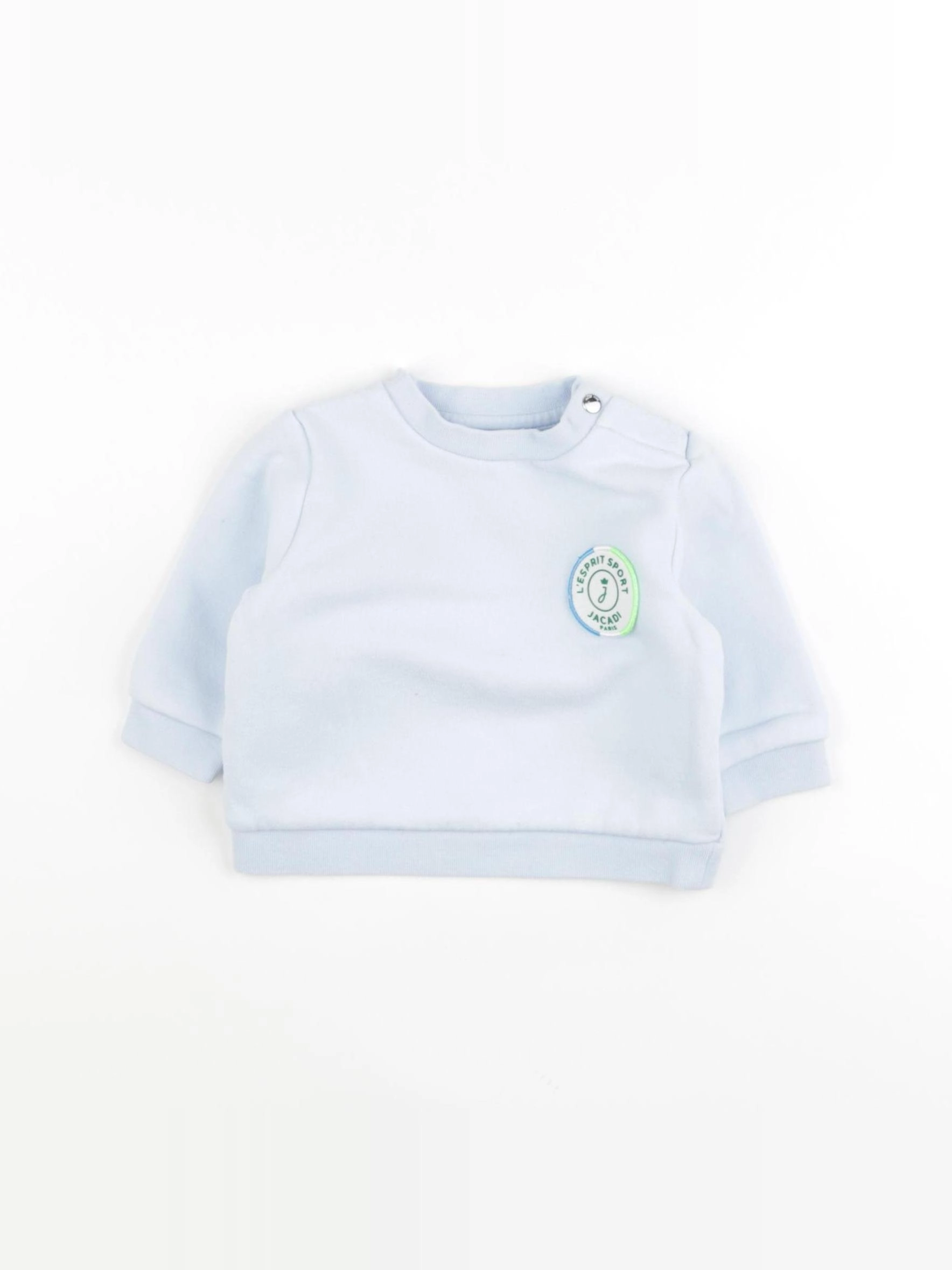 Jacadi - sweat bleu - 6 mois