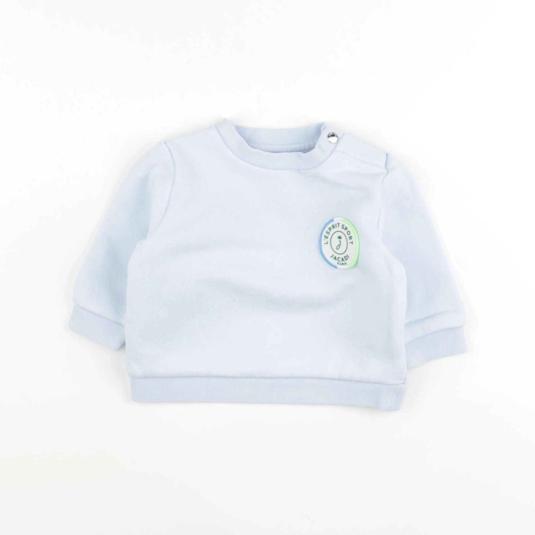 Jacadi - sweat bleu - 6 mois