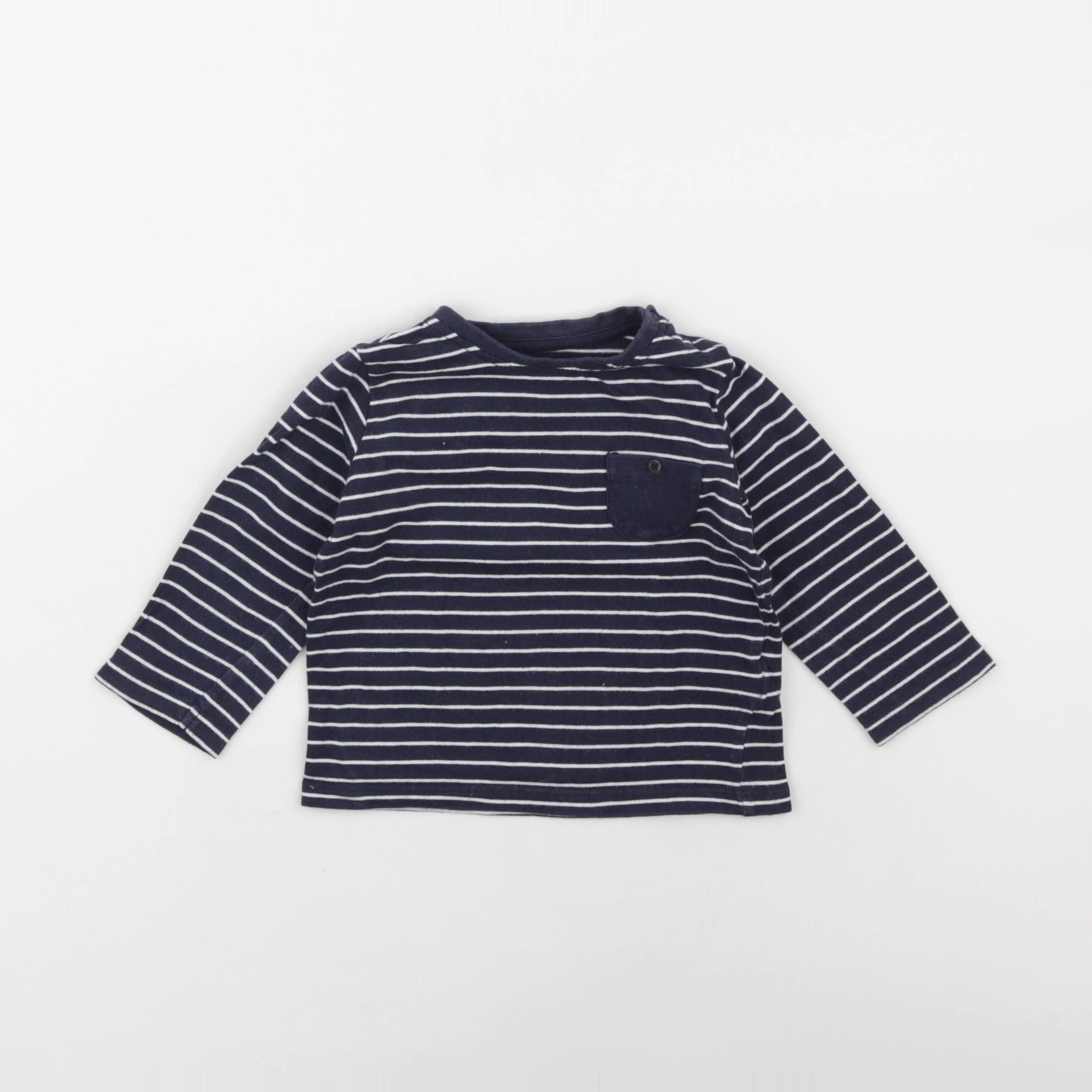 Vertbaudet - tee-shirt bleu - 9 mois