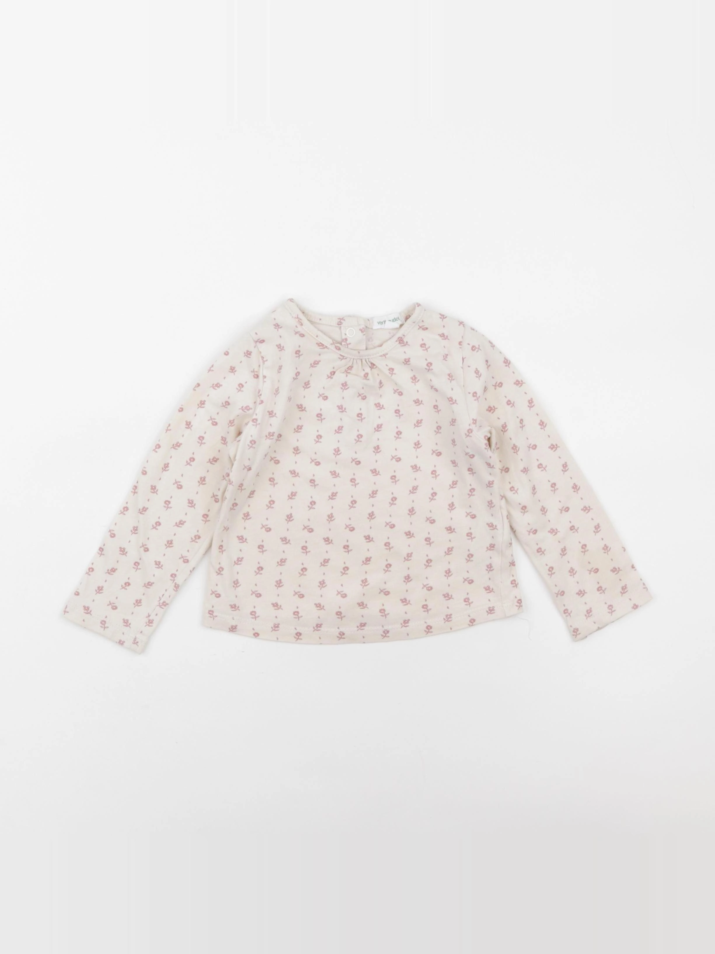 Vertbaudet - tee-shirt beige - 18 mois