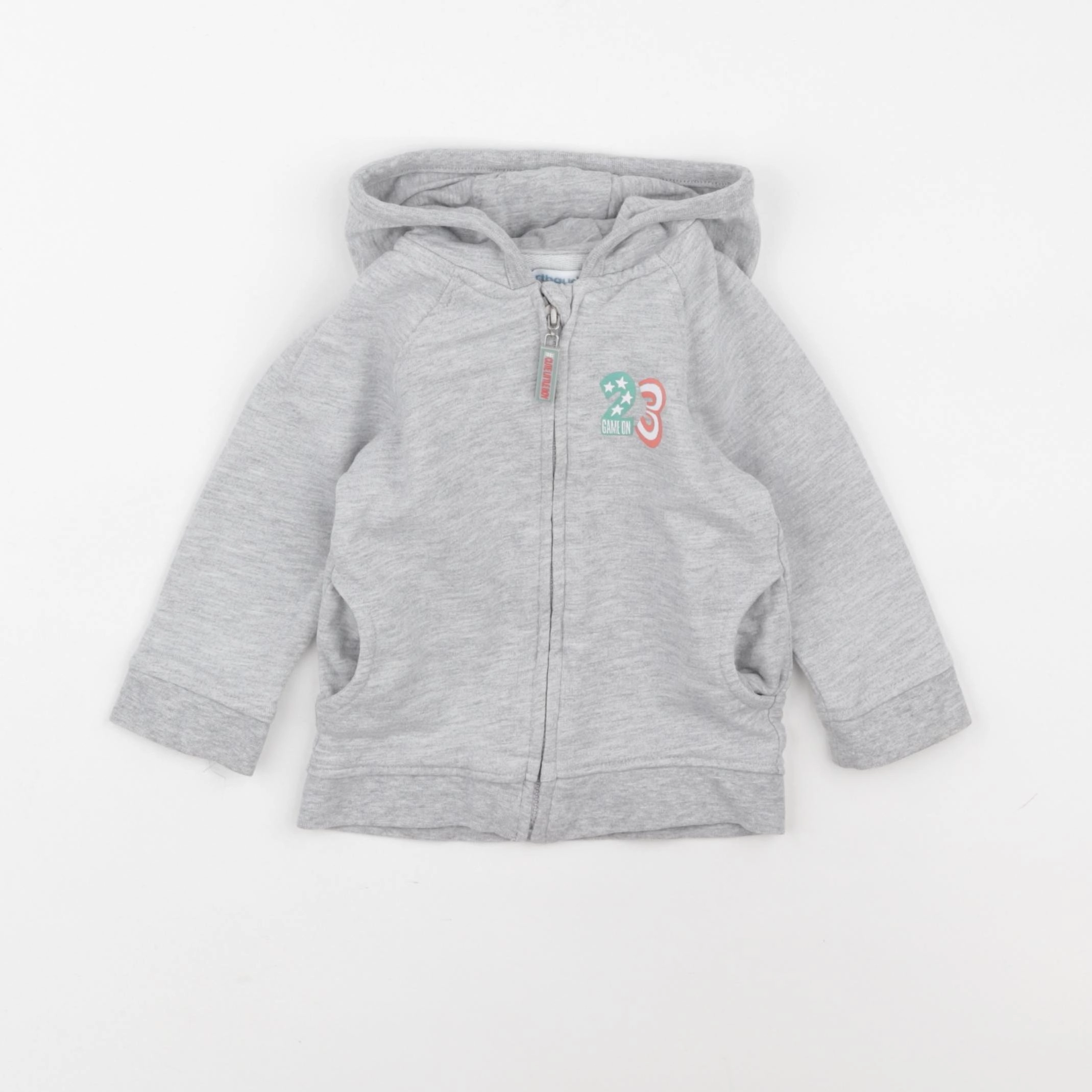 Vertbaudet - sweat gris - 12 mois
