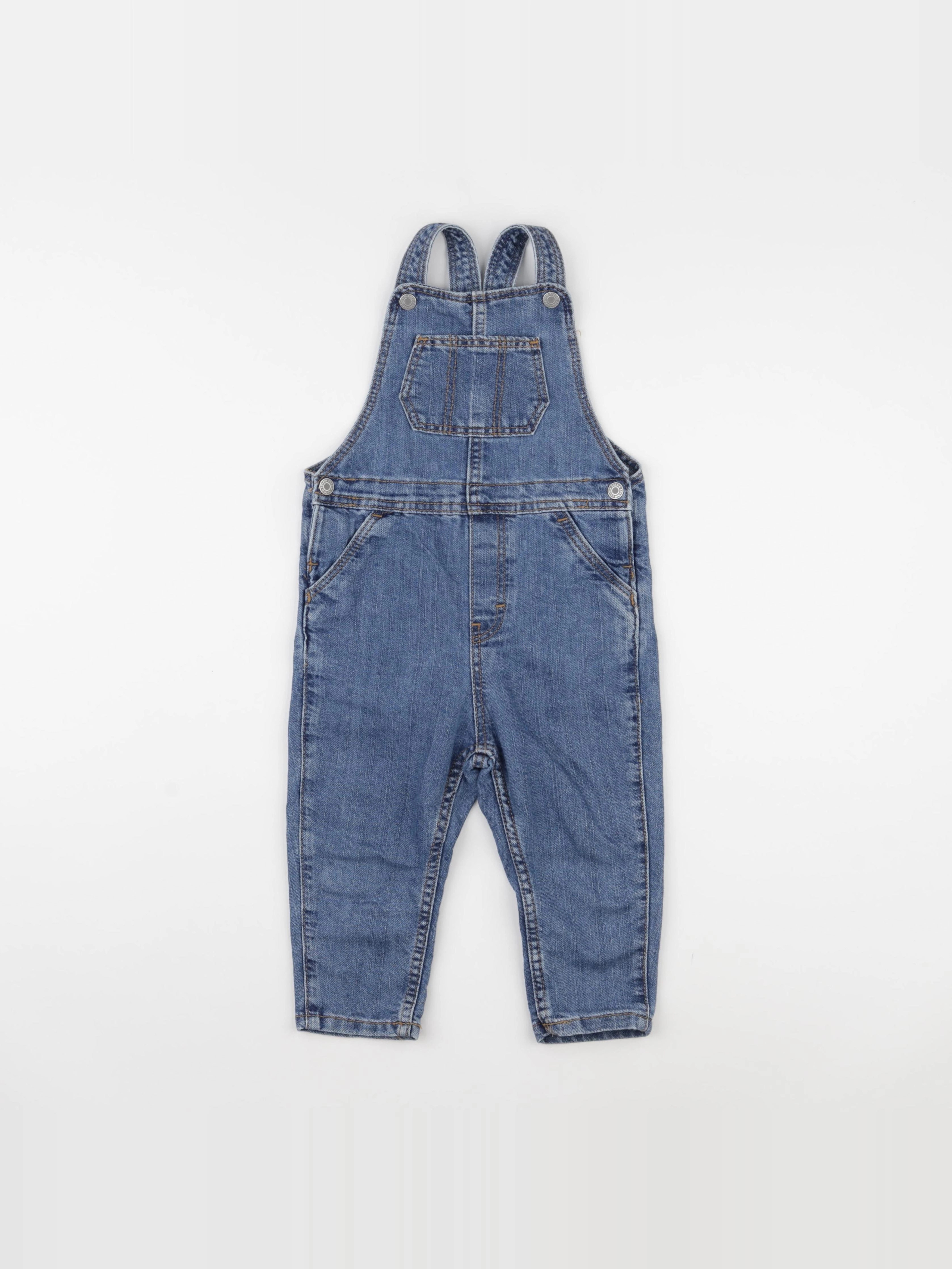 H&M - salopette bleu - 18/24 mois