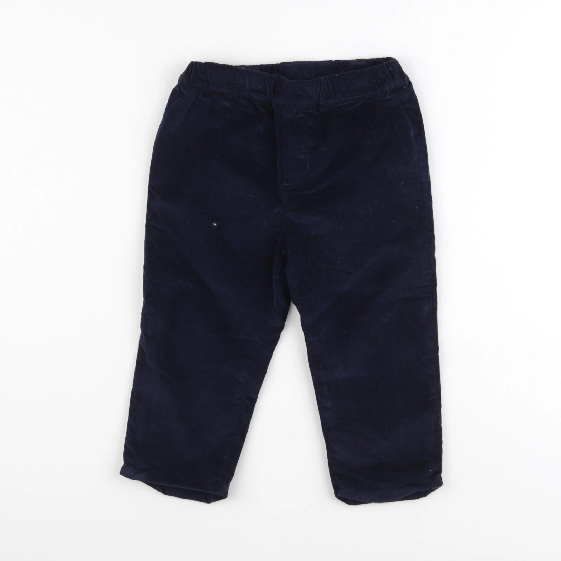 Jacadi - pantalon doublé bleu - 24 mois