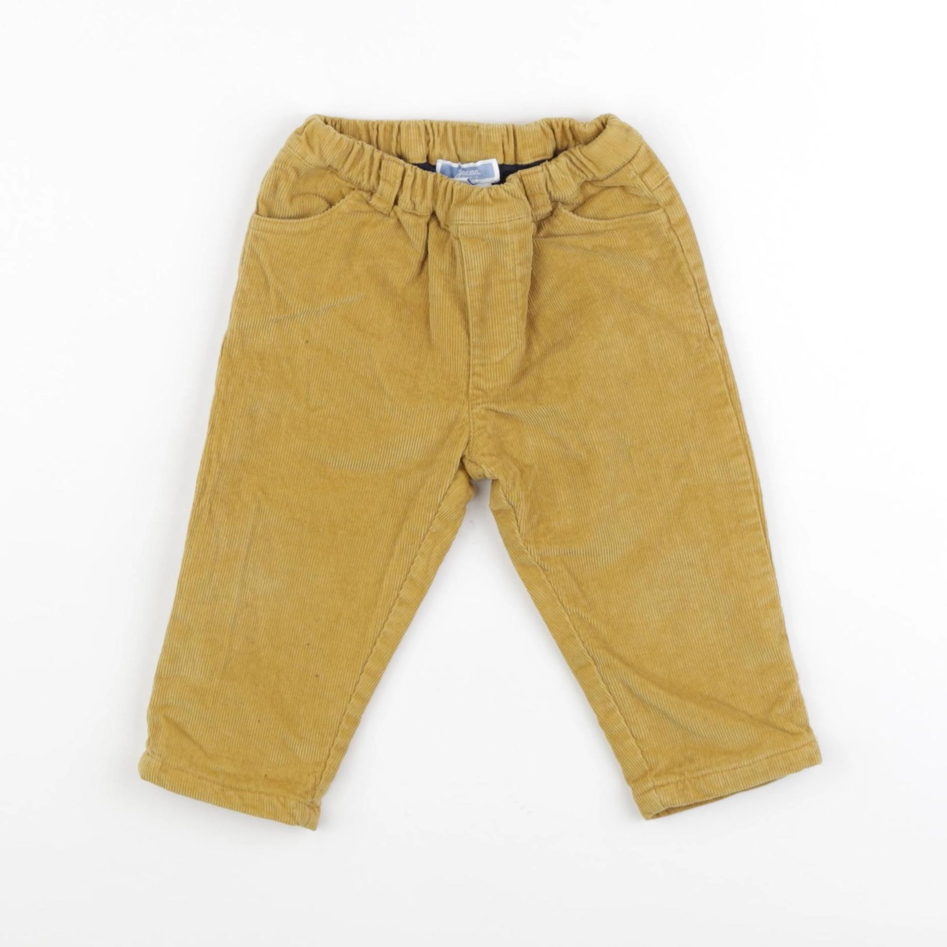 Jacadi - pantalon doublé jaune - 12 mois