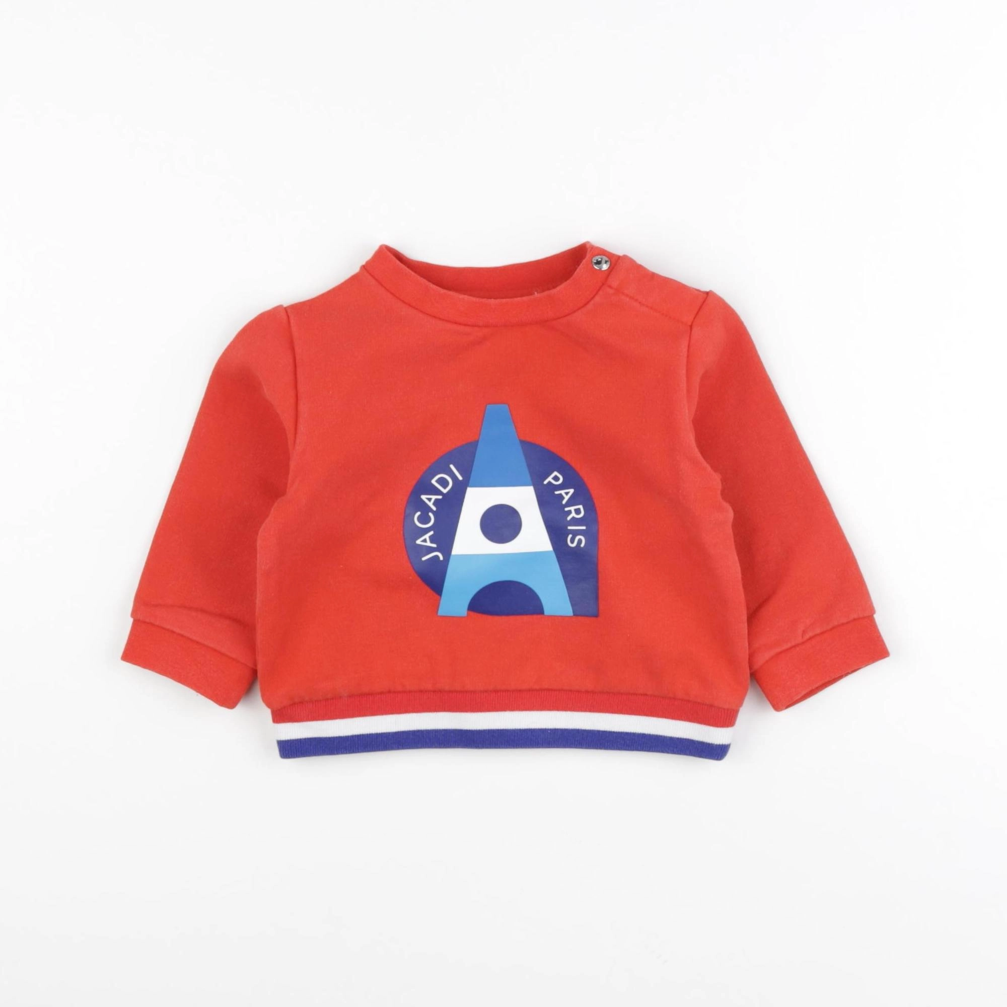 Jacadi - sweat rouge - 12 mois
